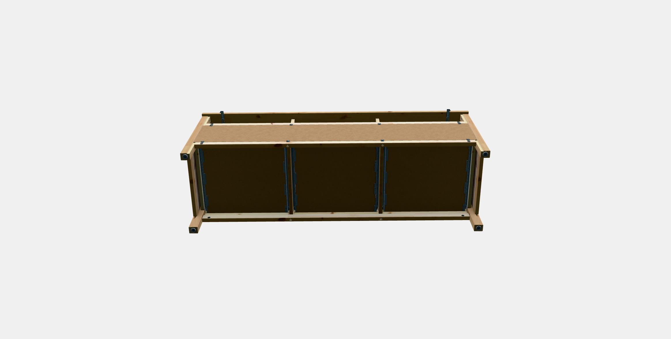 HEMNES TV bench 2 3D model_5