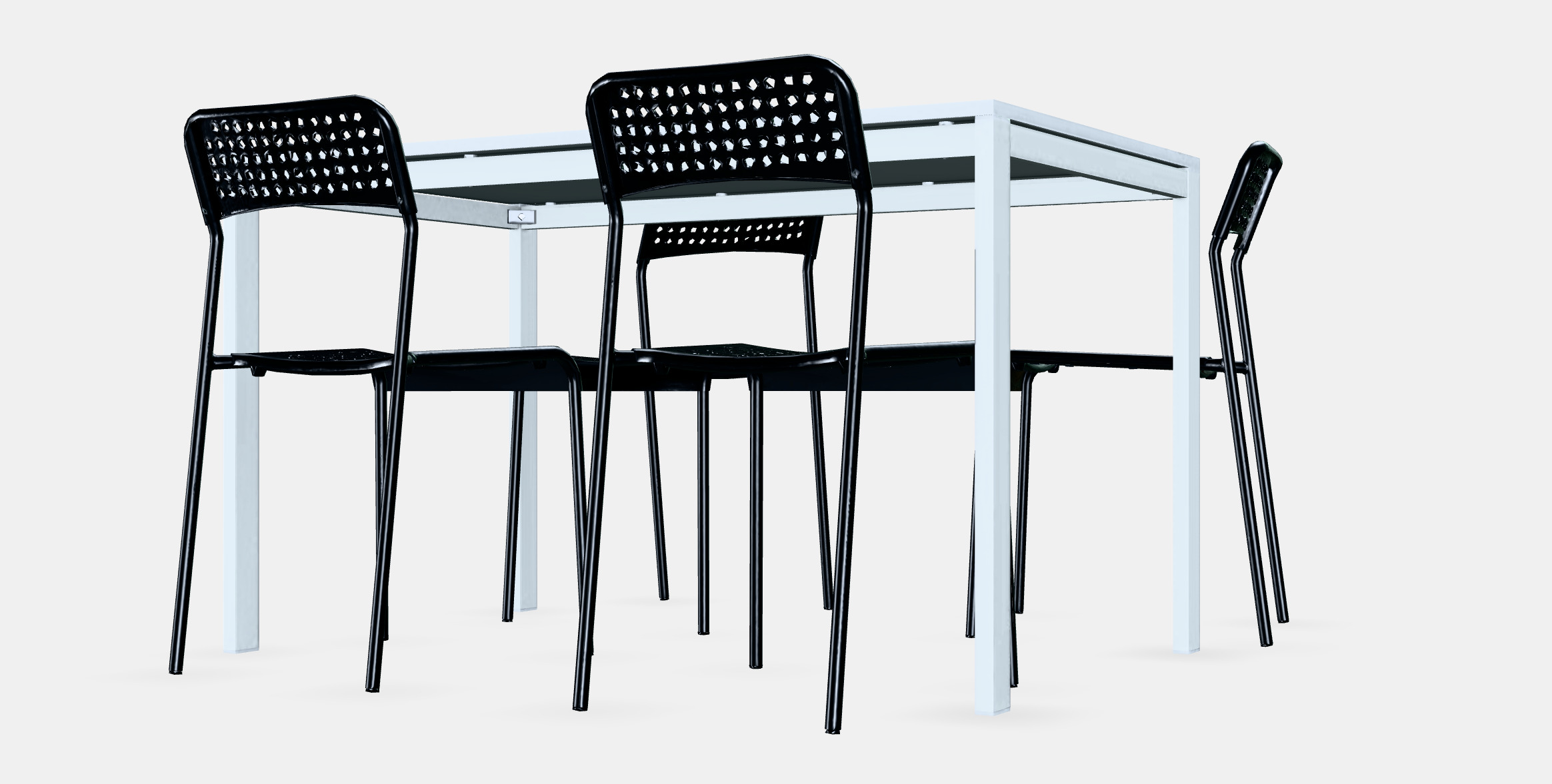 MELLTORP - ADDE Table and 4 chairs 1 3D model_7