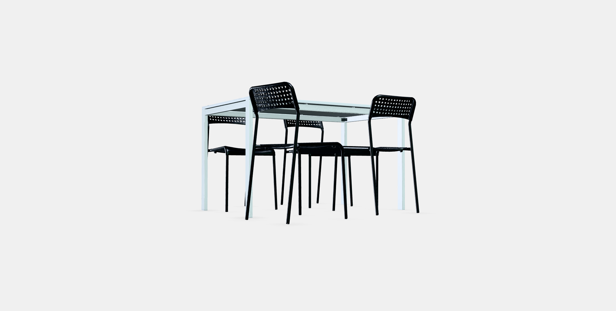 MELLTORP - ADDE Table and 4 chairs 1 3D model_2