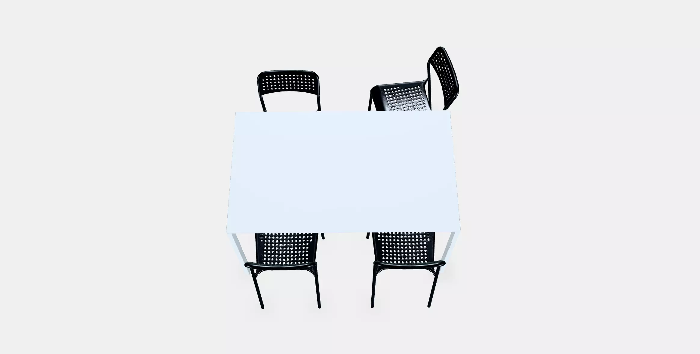MELLTORP - ADDE Table and 4 chairs 1 3D model_0