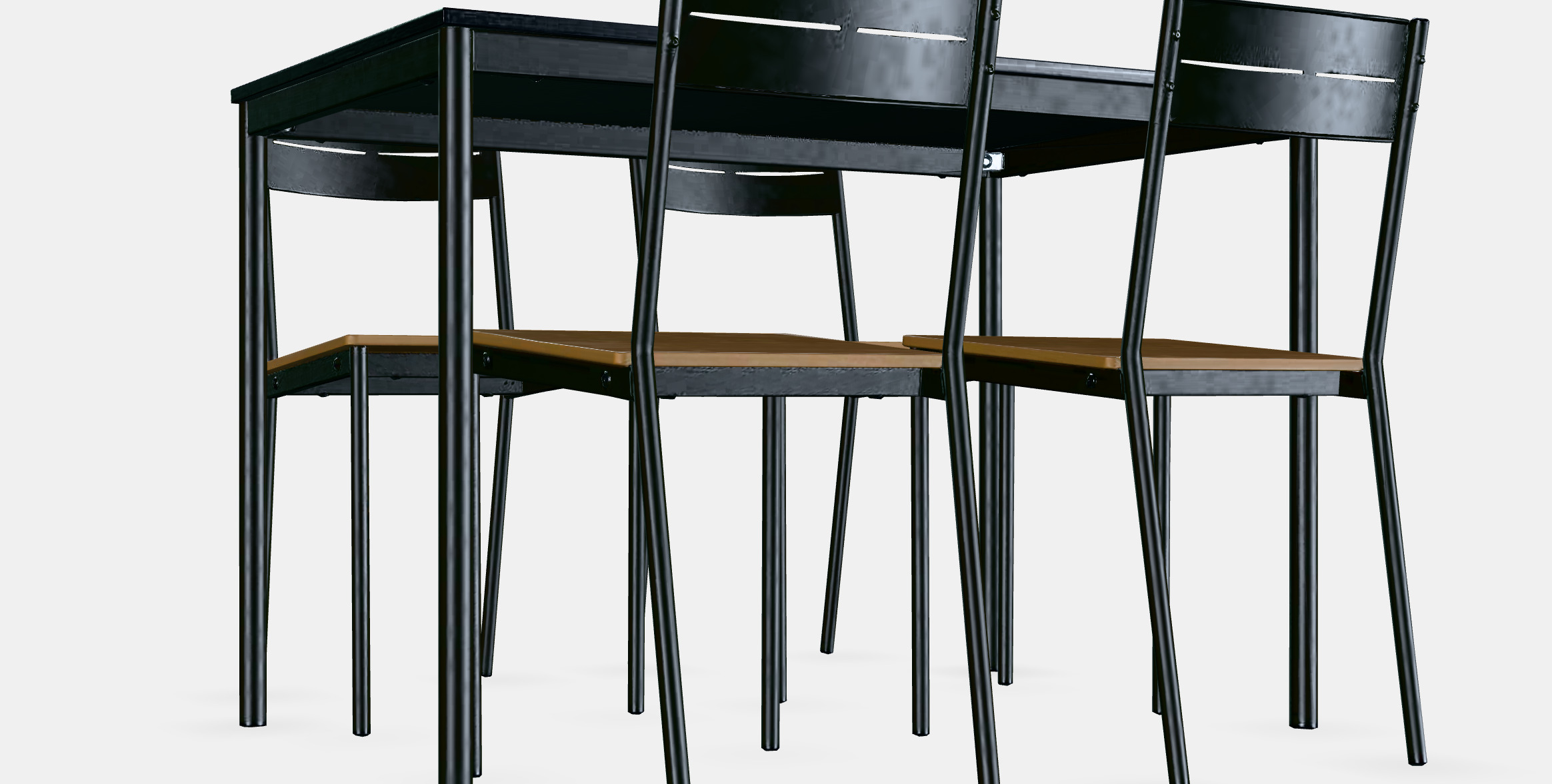 SANDSBERG - SANDSBERG Table and 4 chairs 1 Low-poly 3D model_2