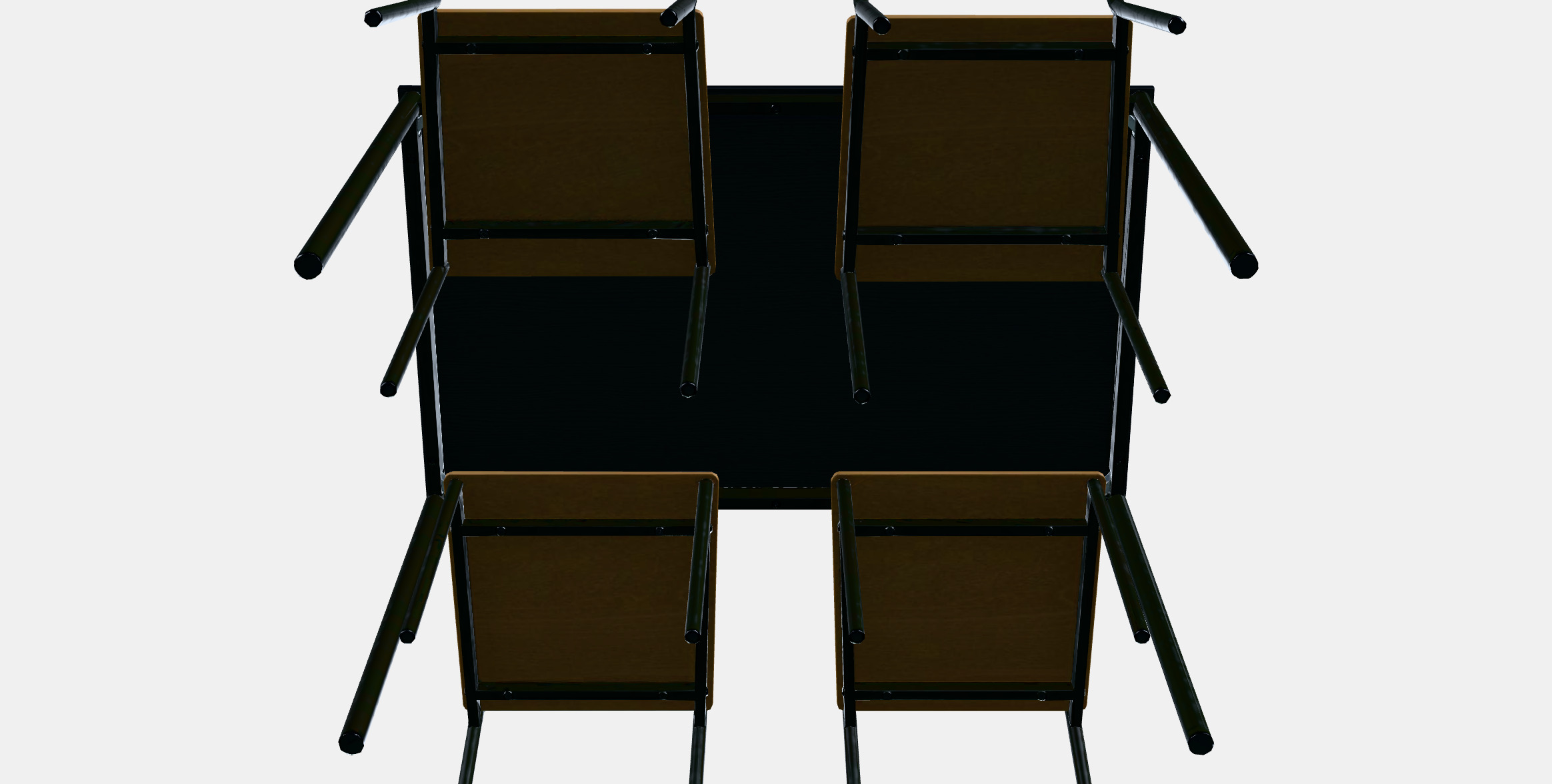 SANDSBERG - SANDSBERG Table and 4 chairs 1 Low-poly 3D model_7