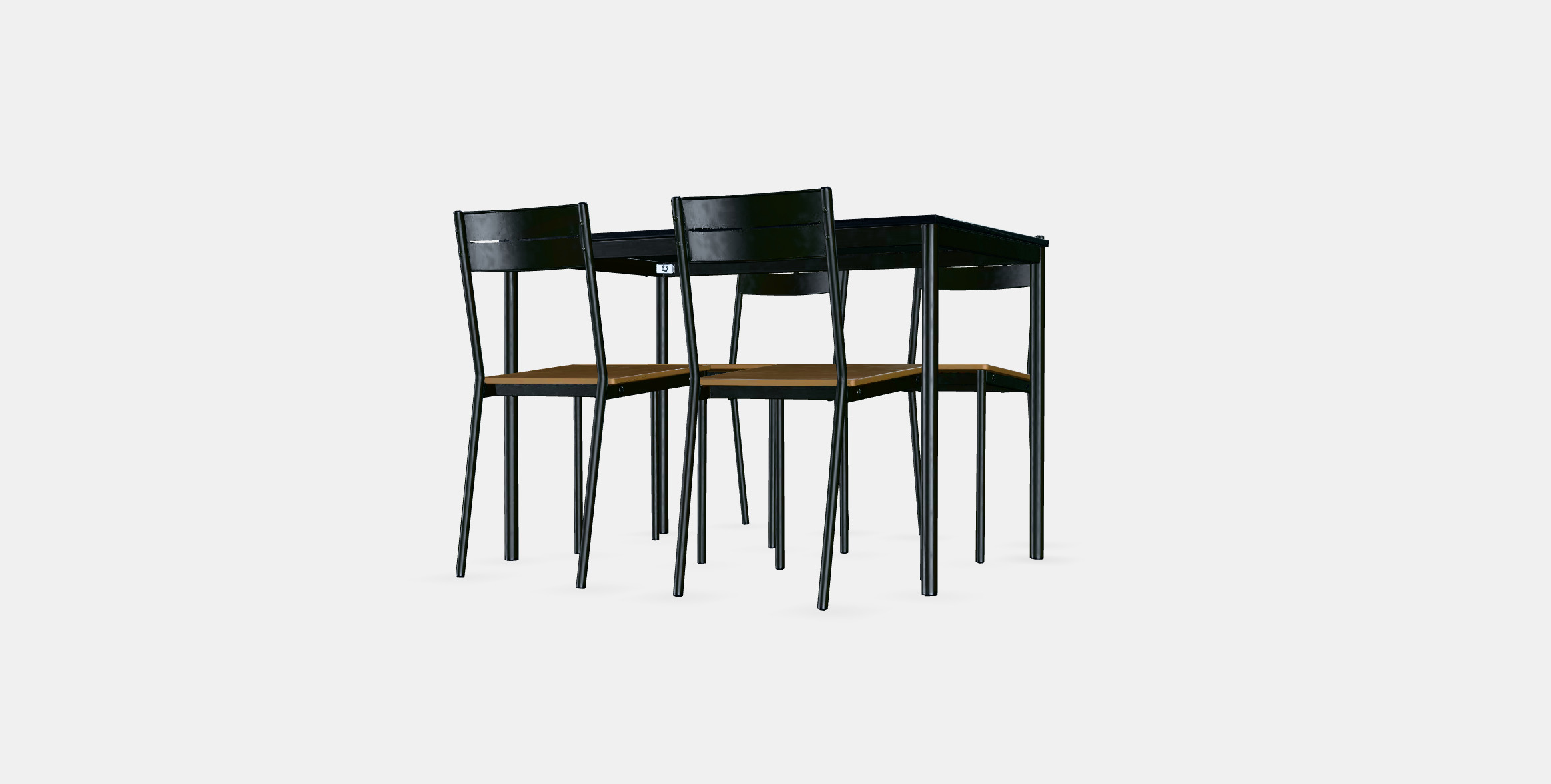 SANDSBERG - SANDSBERG Table and 4 chairs 1 Low-poly 3D model_4