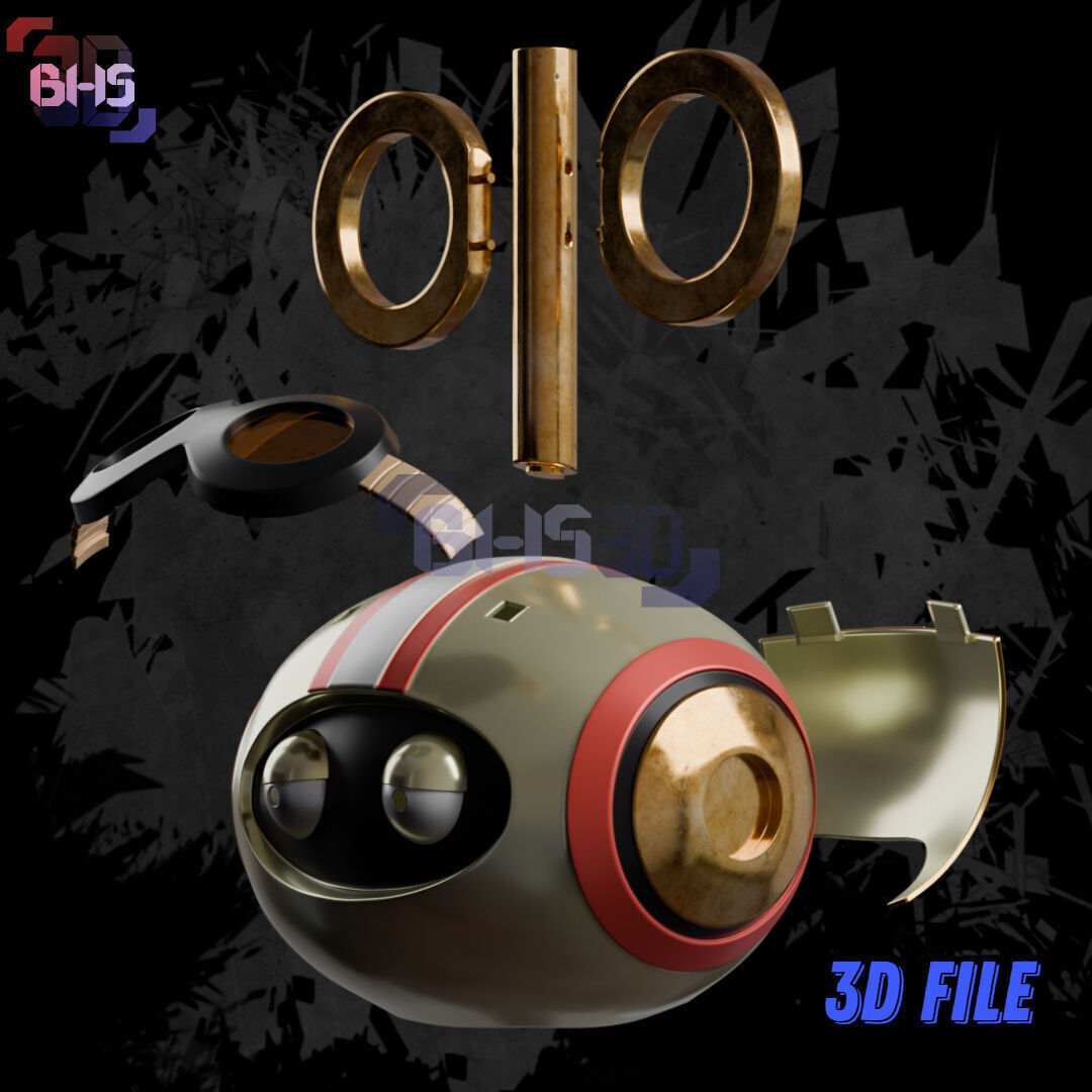 Vegapunk 03 And 04 Head 3D STL file 3D print model_7