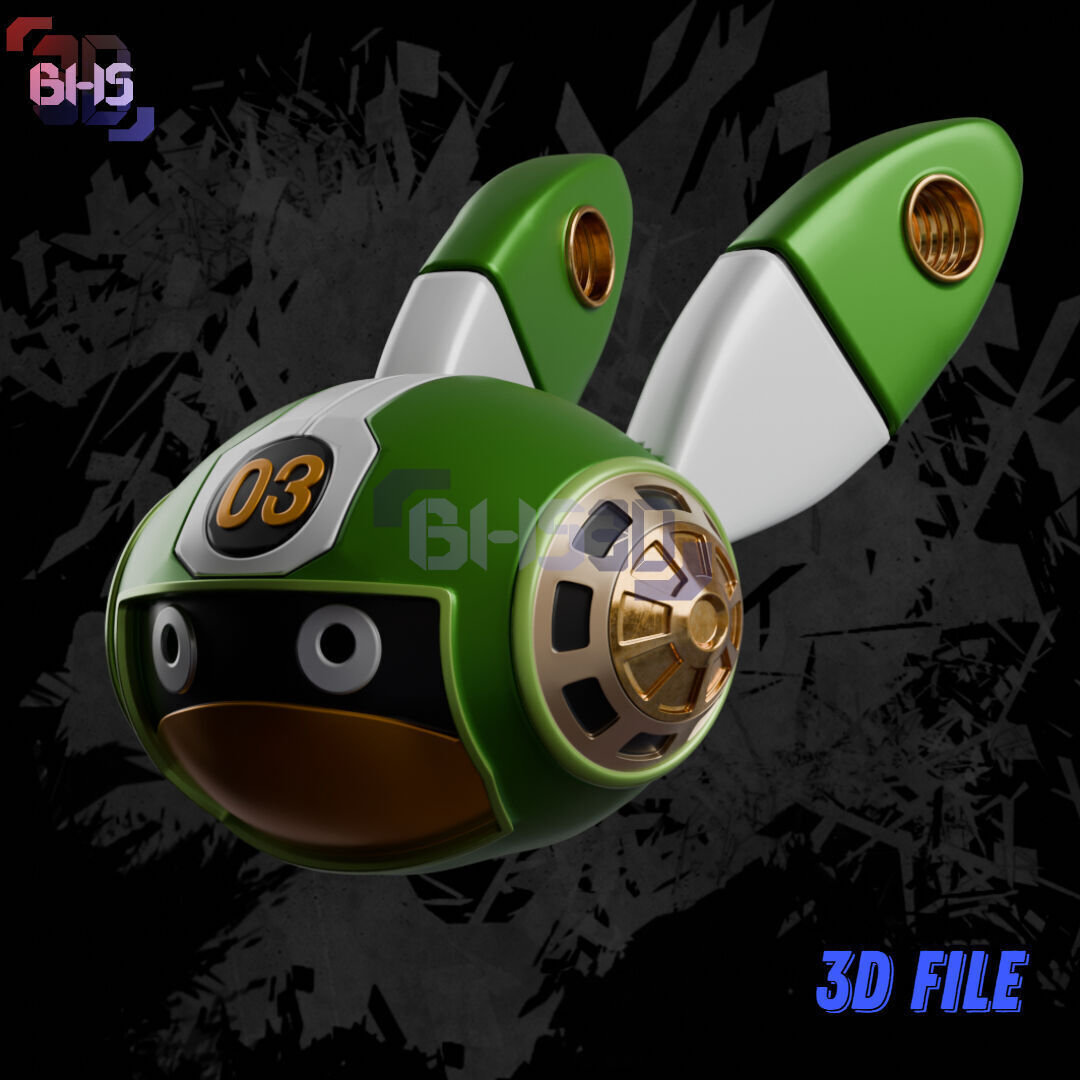 Vegapunk 03 And 04 Head 3D STL file 3D print model_1