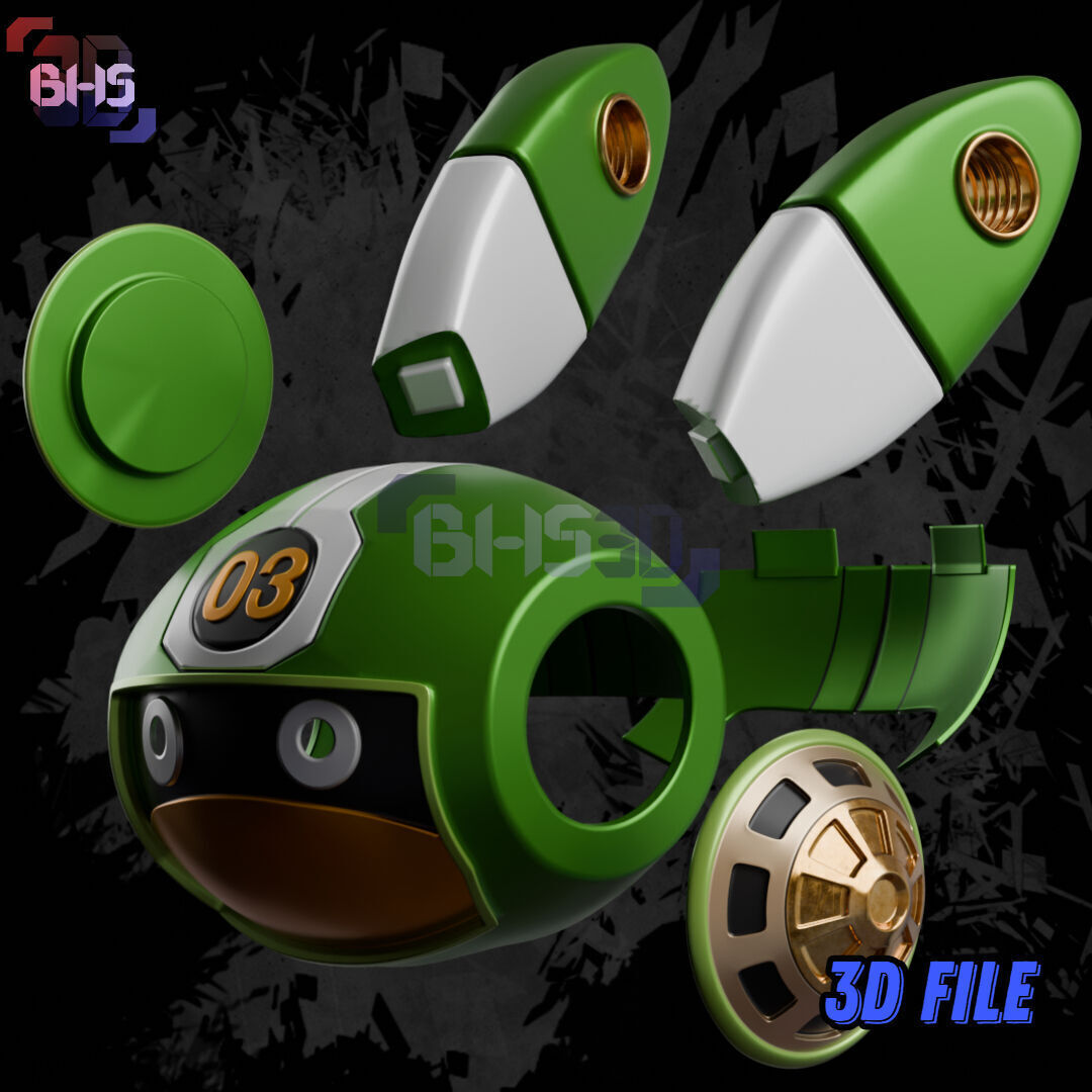 Vegapunk 03 And 04 Head 3D STL file 3D print model_3