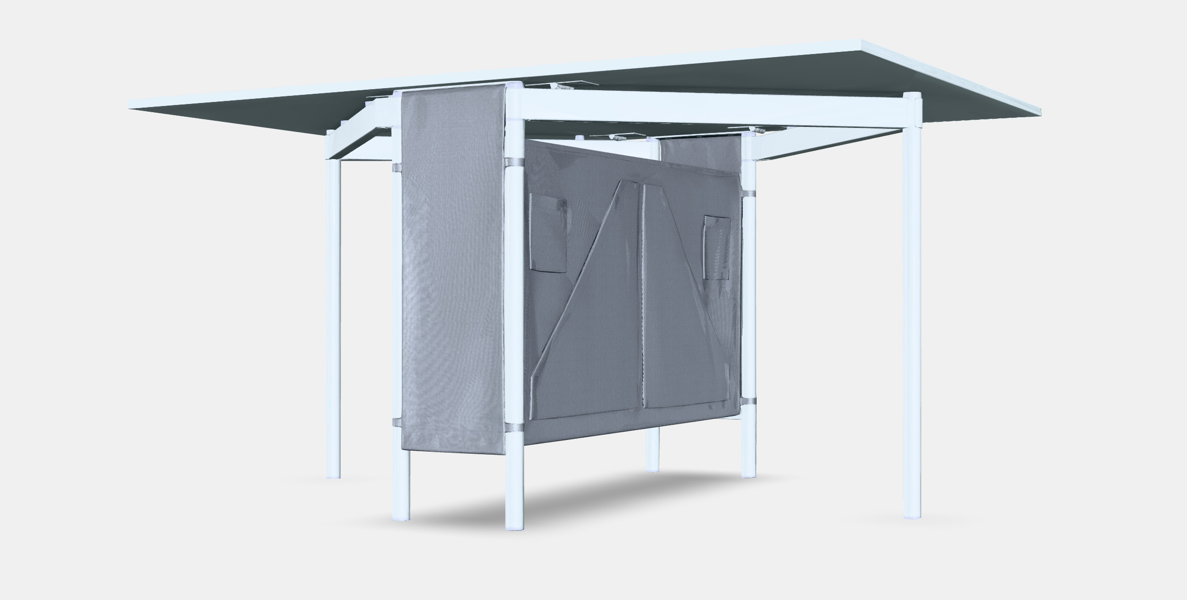 KALLHALL Gateleg table with storage Low-poly 3D model_6
