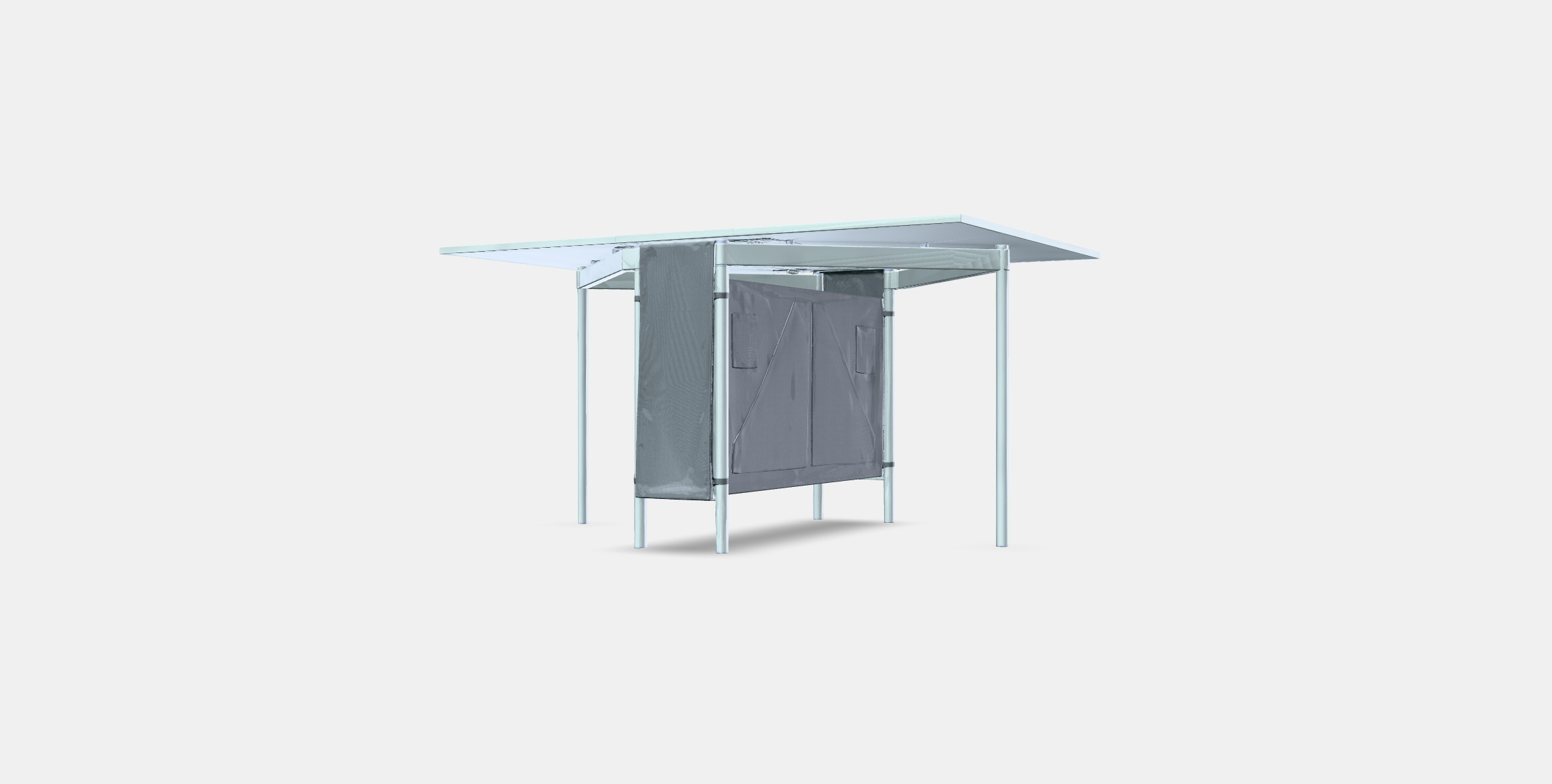 KALLHALL Gateleg table with storage Low-poly 3D model_12