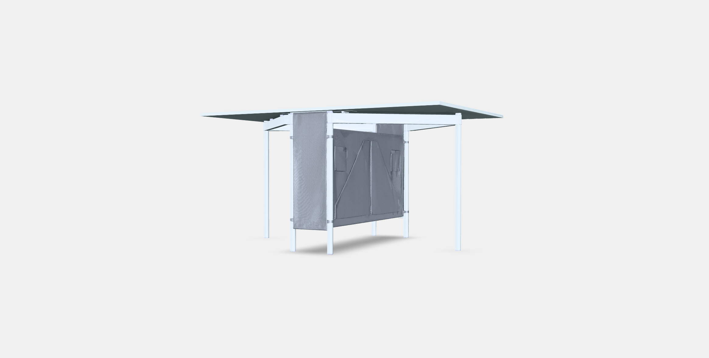 KALLHALL Gateleg table with storage Low-poly 3D model_4