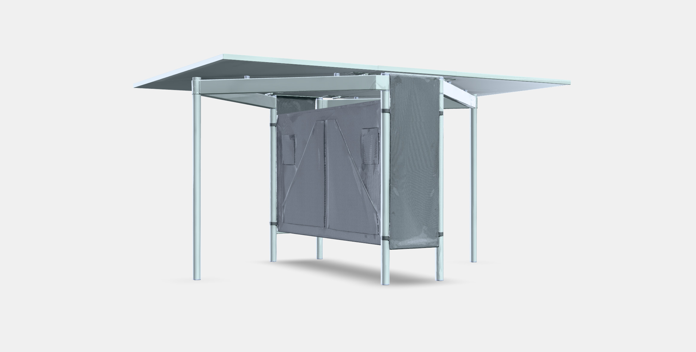 KALLHALL Gateleg table with storage Low-poly 3D model_8
