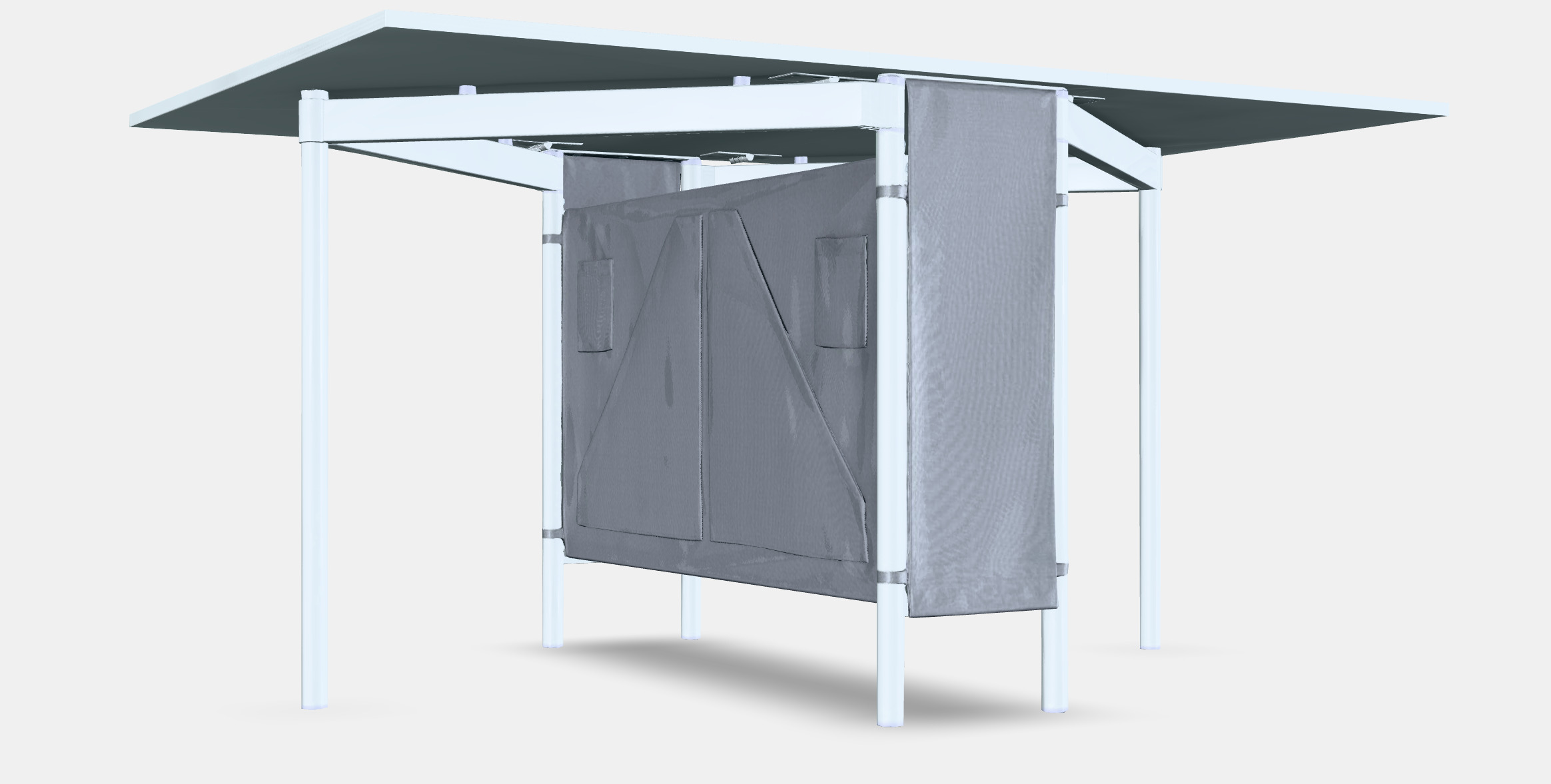 KALLHALL Gateleg table with storage Low-poly 3D model_5