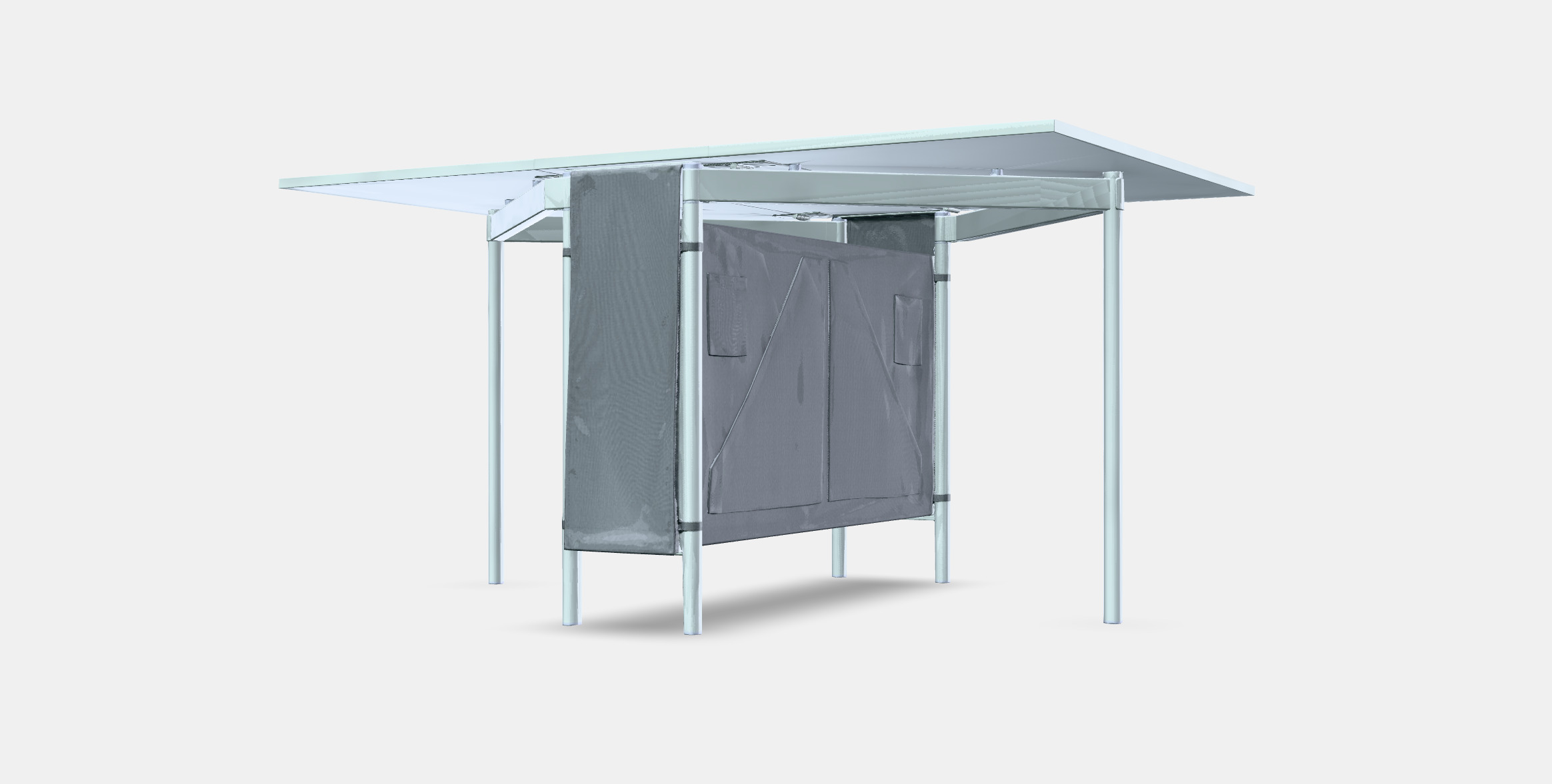 KALLHALL Gateleg table with storage Low-poly 3D model_13