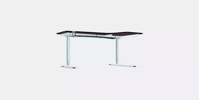 BEKANT Corner desk right sit-stand 2