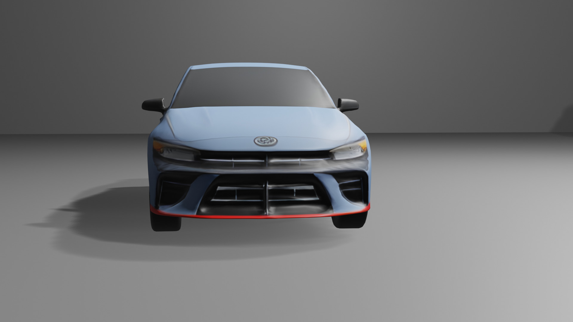 3D Model Hyundai Elantra 2021 Low Poly Car PBR Blender Low-poly 3D model_10