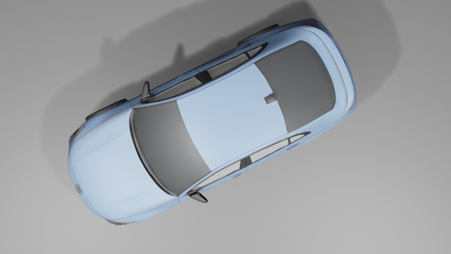 3D Model Hyundai Elantra 2021 Low Poly Car PBR Blender Low-poly 3D model_4