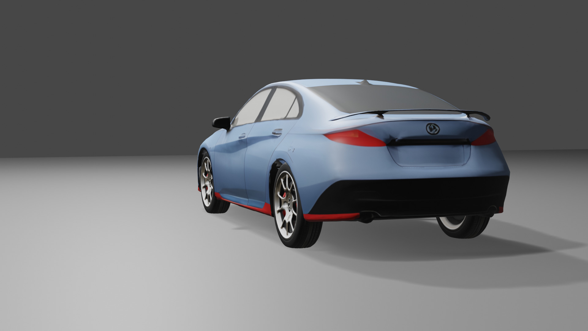 3D Model Hyundai Elantra 2021 Low Poly Car PBR Blender Low-poly 3D model_15