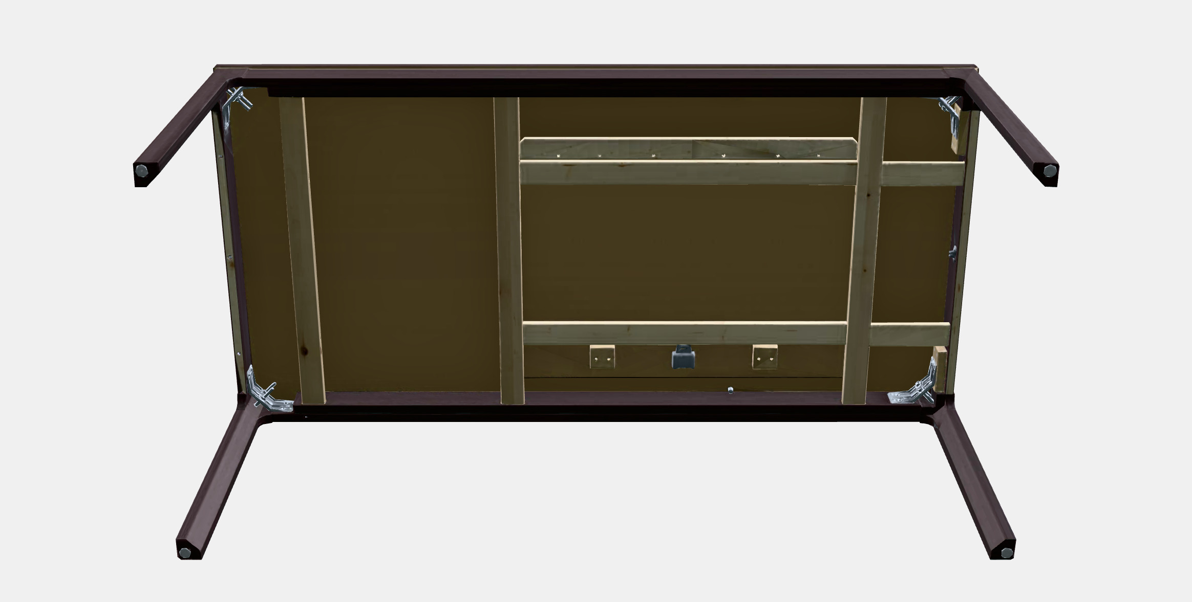 EKEDALEN Extendable table 10 Low-poly 3D model_8