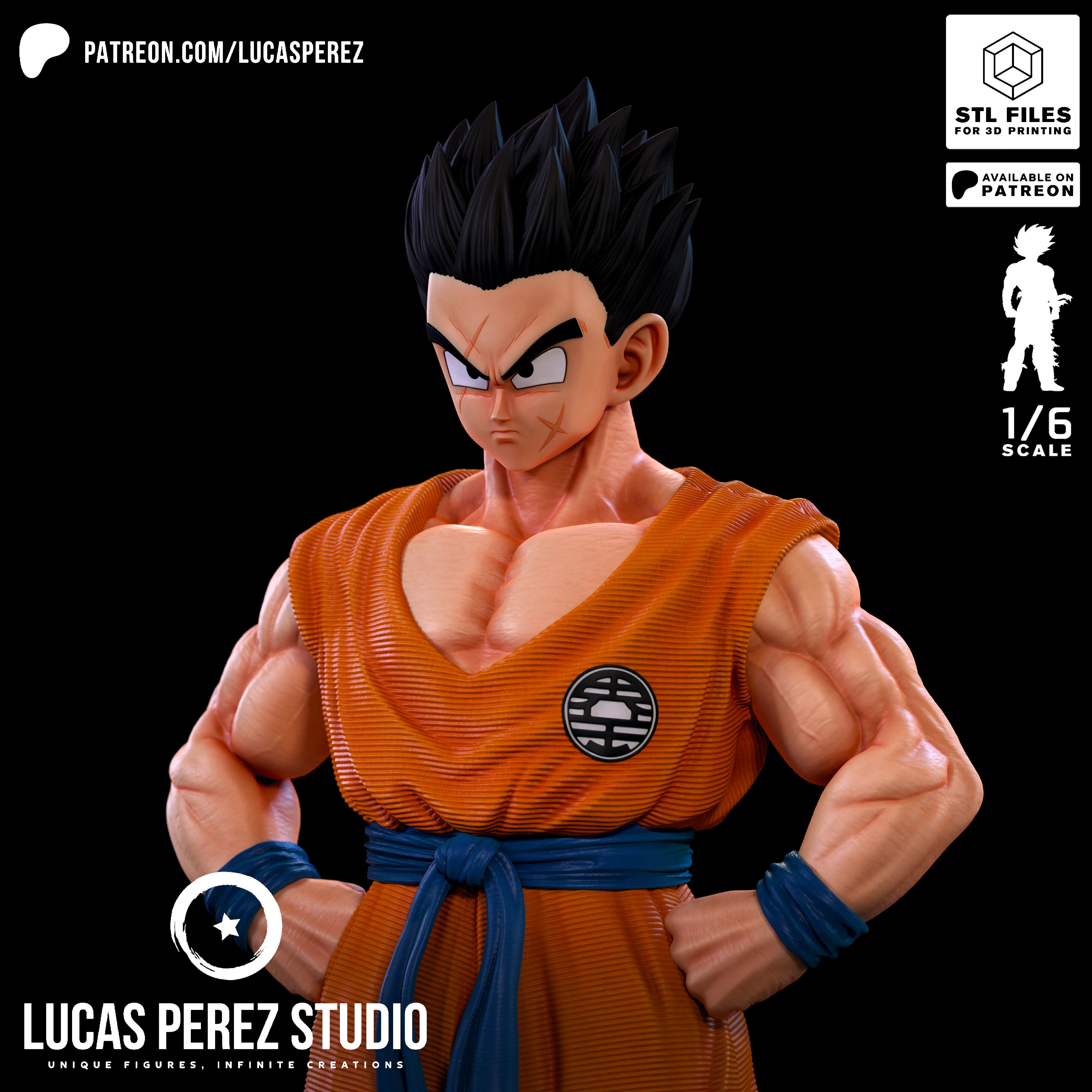 YAMCHA GUERRERO Z 3D print model_7