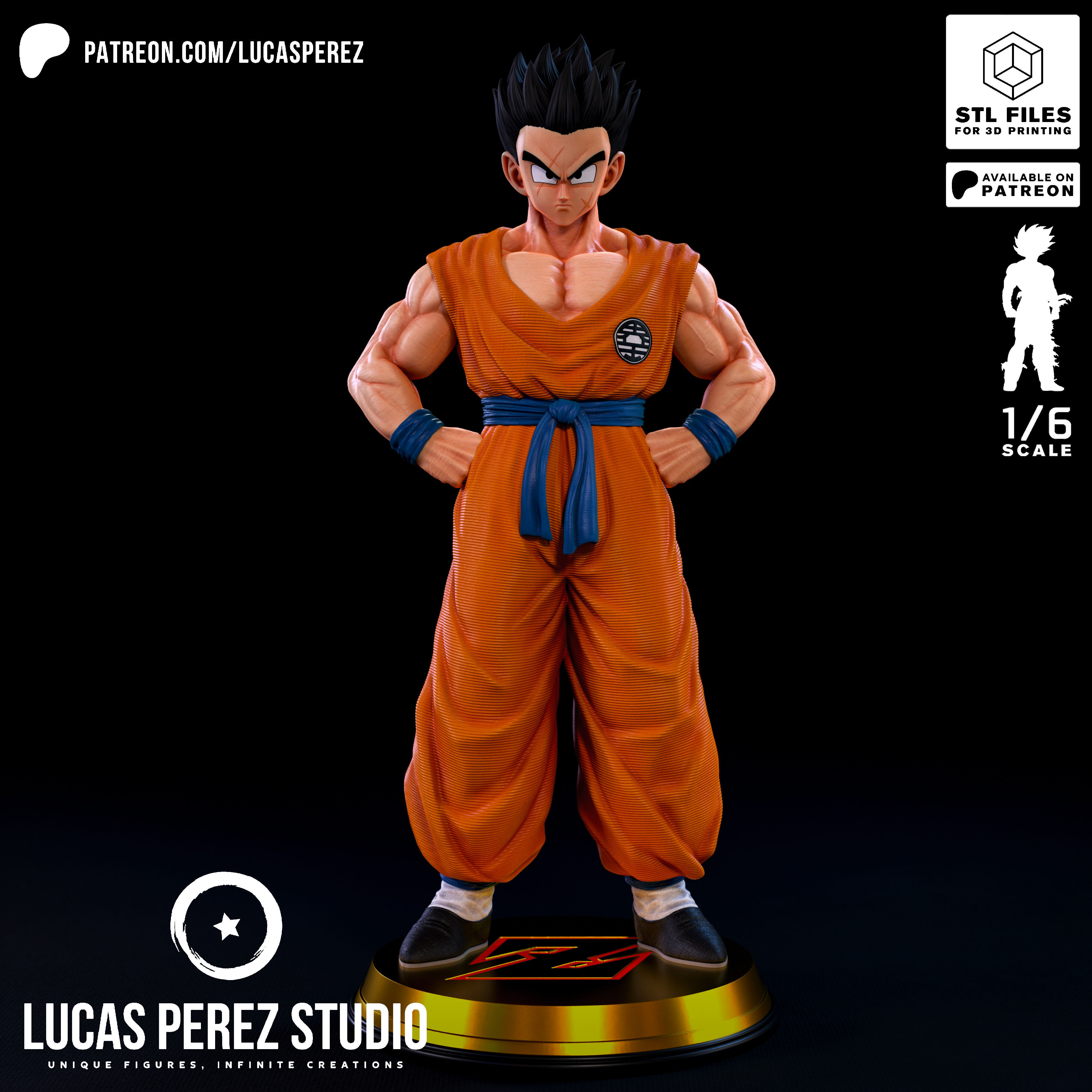 YAMCHA GUERRERO Z 3D print model_11