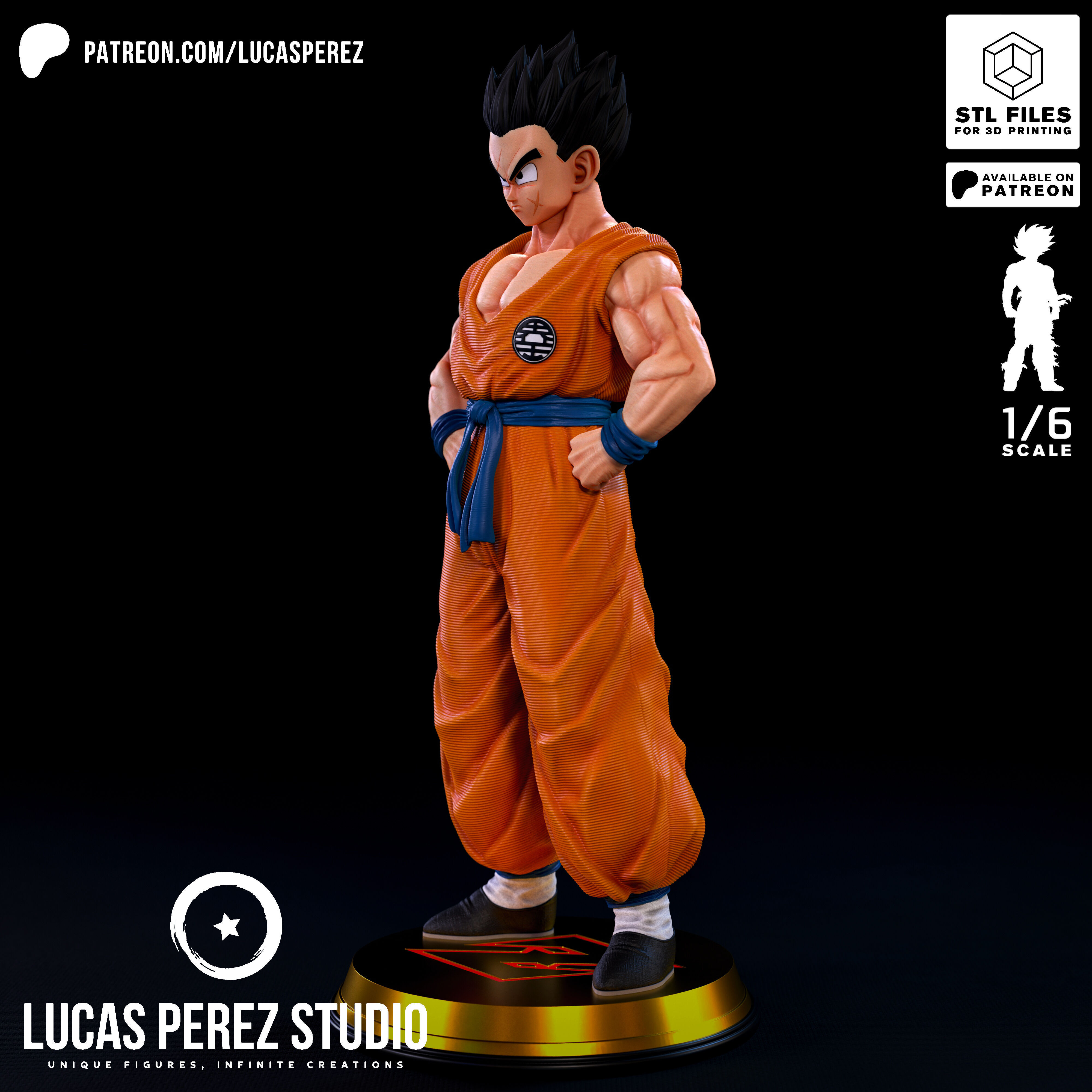 YAMCHA GUERRERO Z 3D print model_17