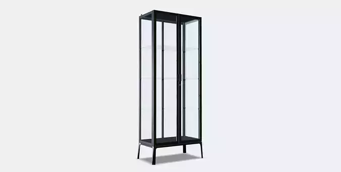 MILSBO Glass-door cabinet