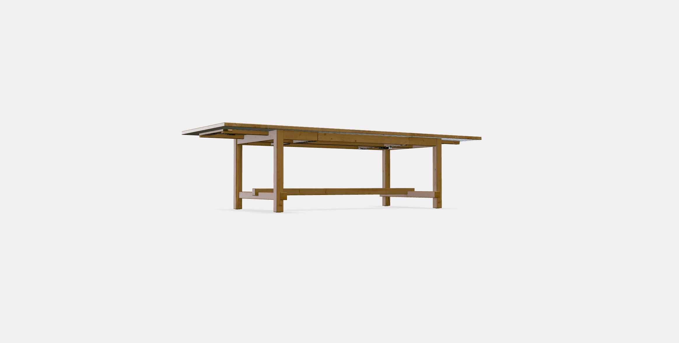 NORDVIKEN Extendable table 6 3D model_2