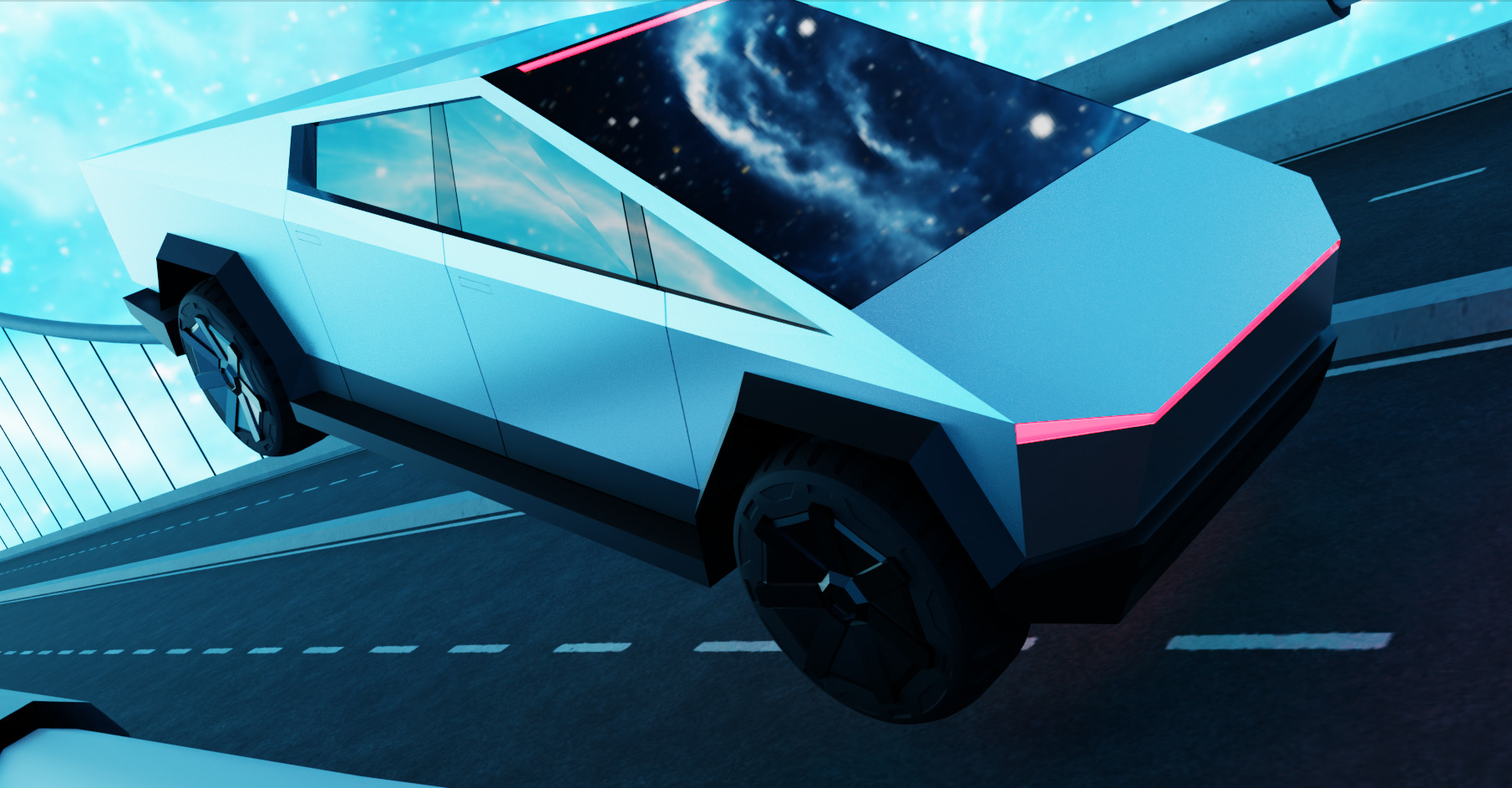 CyberTruck 3D model 3D model_8