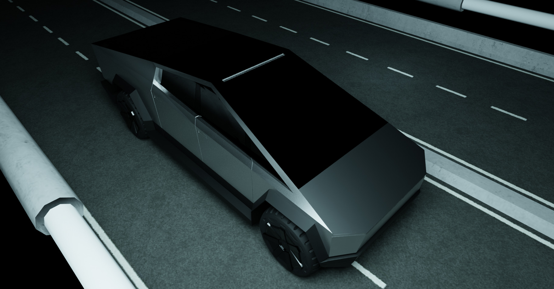 CyberTruck 3D model 3D model_3