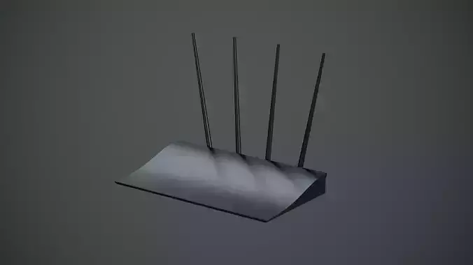Router 3D Model - Realistic Design with PBR Textures Low-poly 3D model