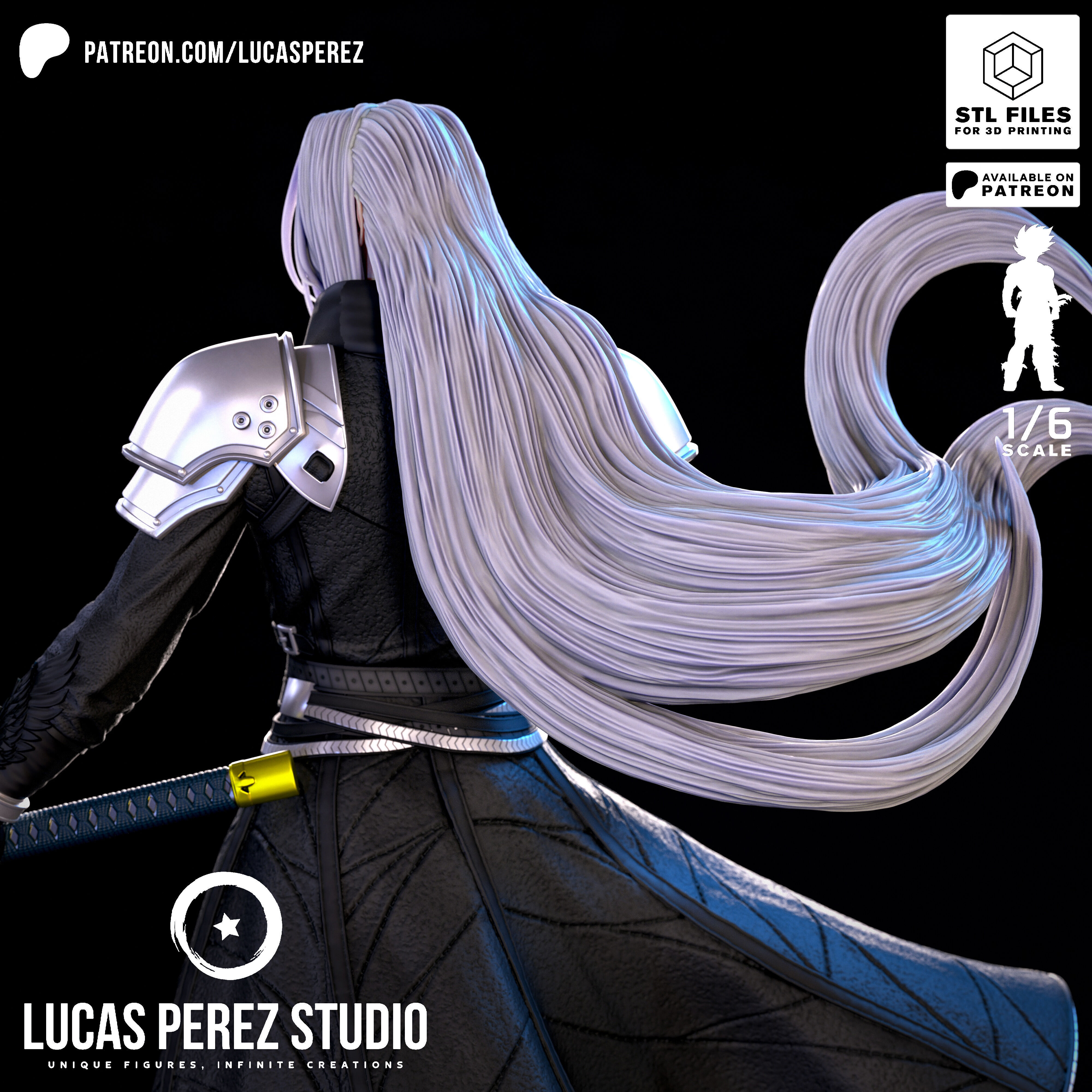 SEPHIROTH 3D print model_6