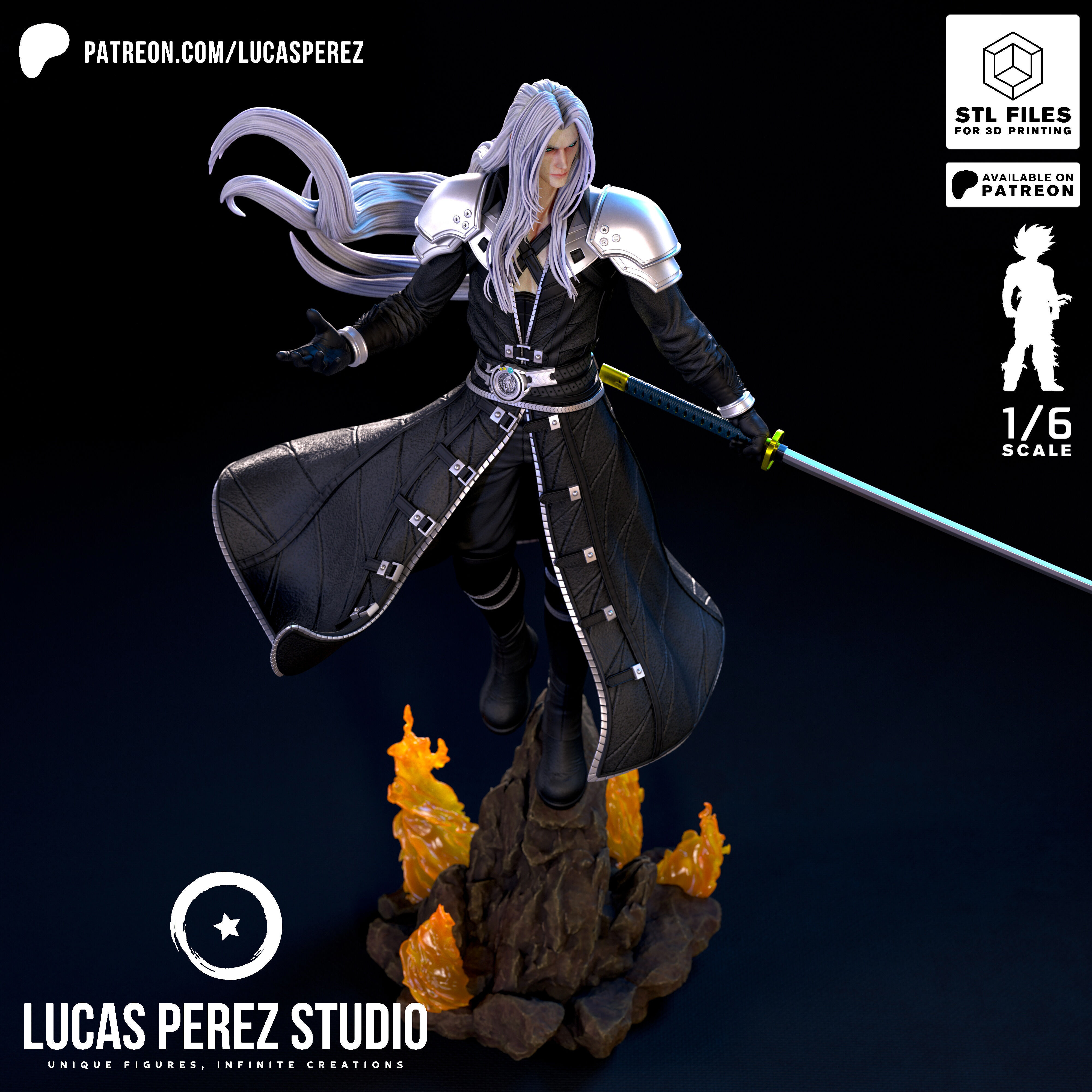 SEPHIROTH 3D print model_26