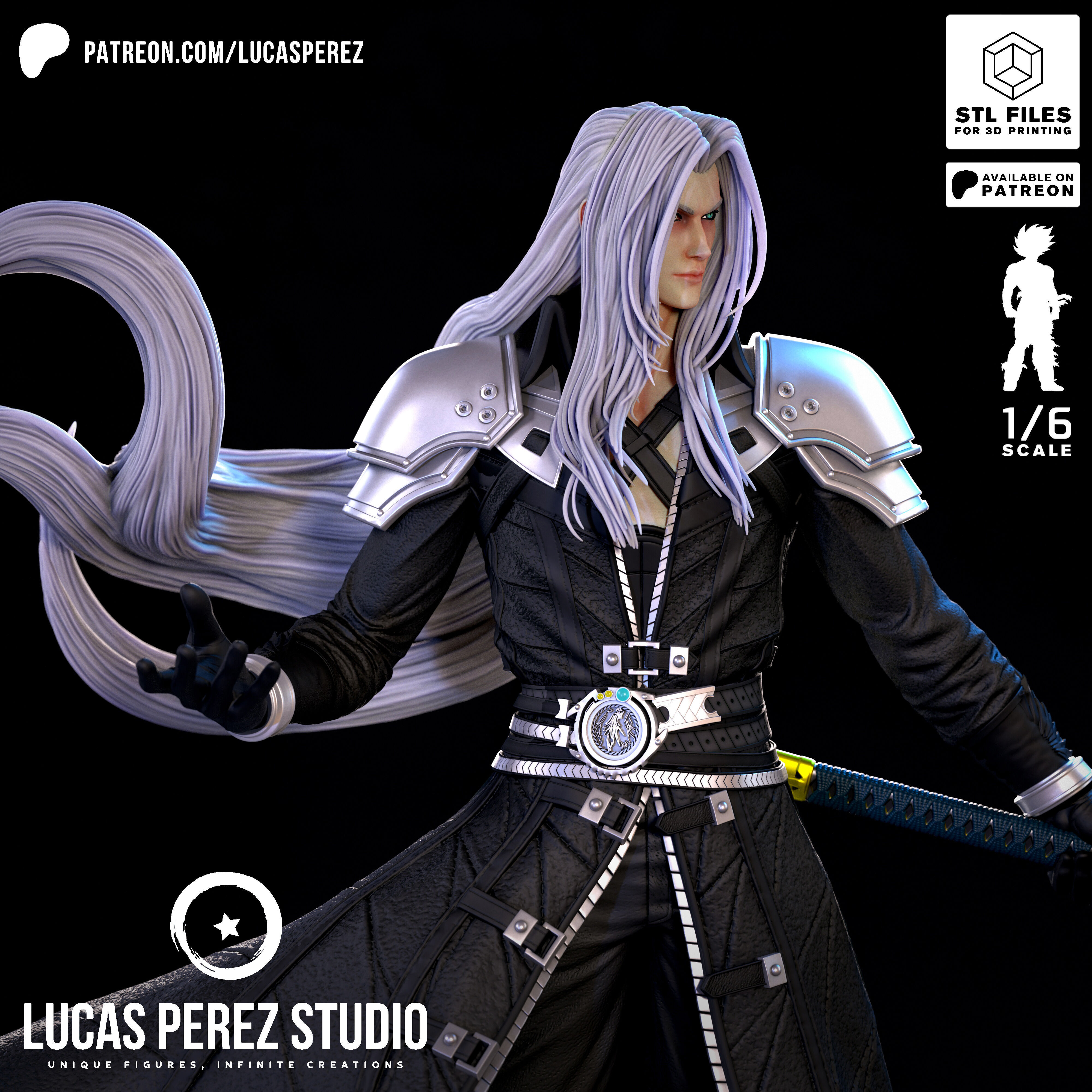 SEPHIROTH 3D print model_2