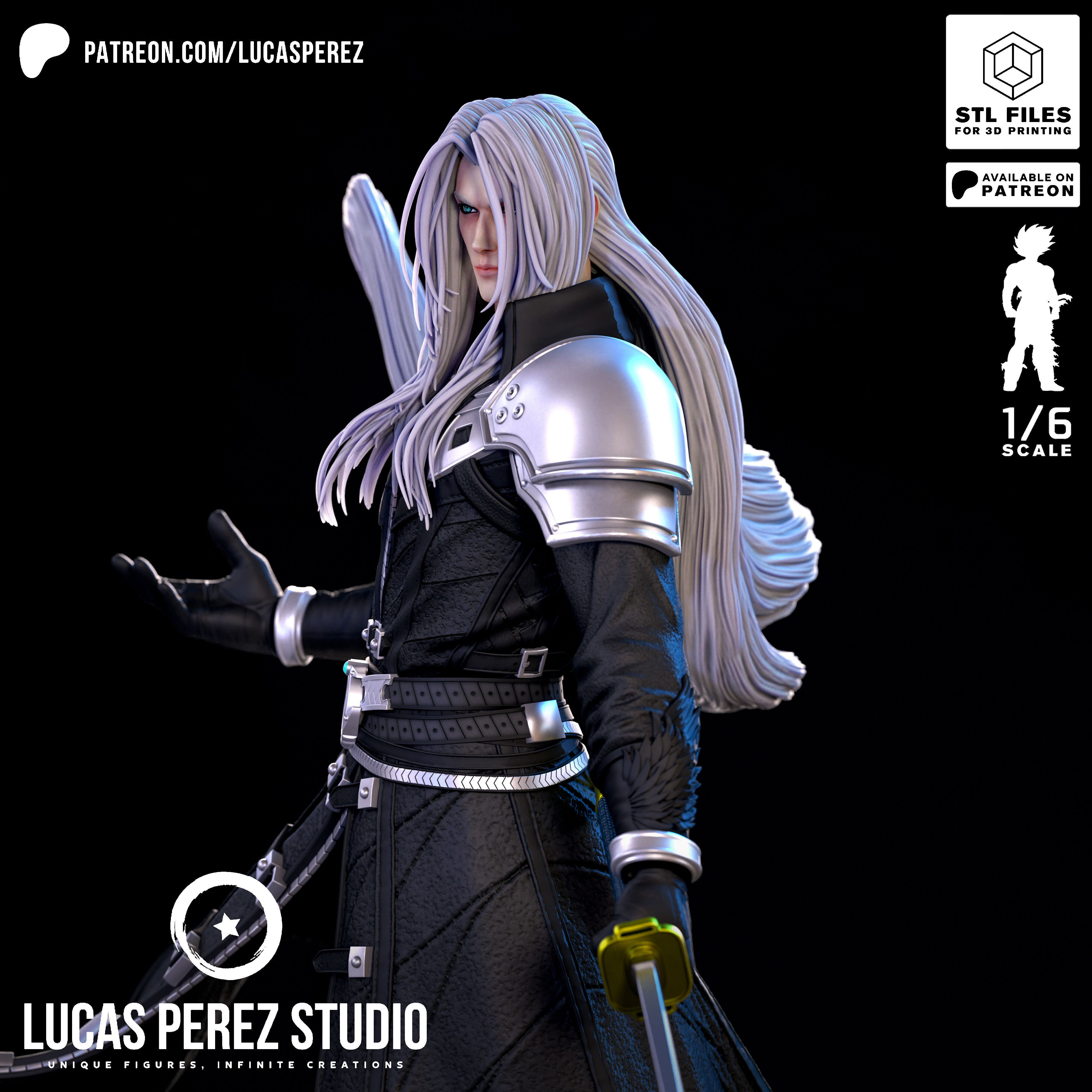 SEPHIROTH 3D print model_8