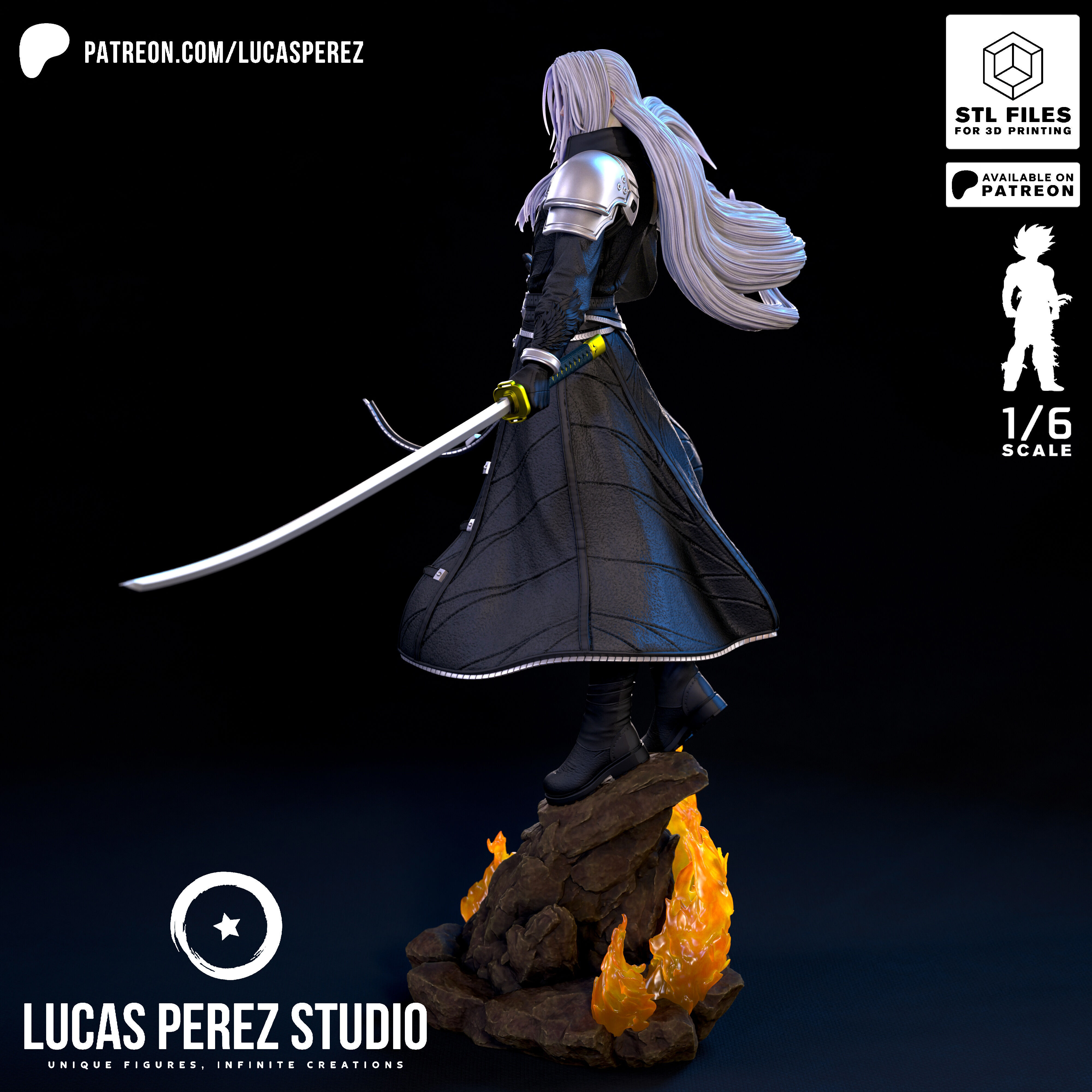 SEPHIROTH 3D print model_22