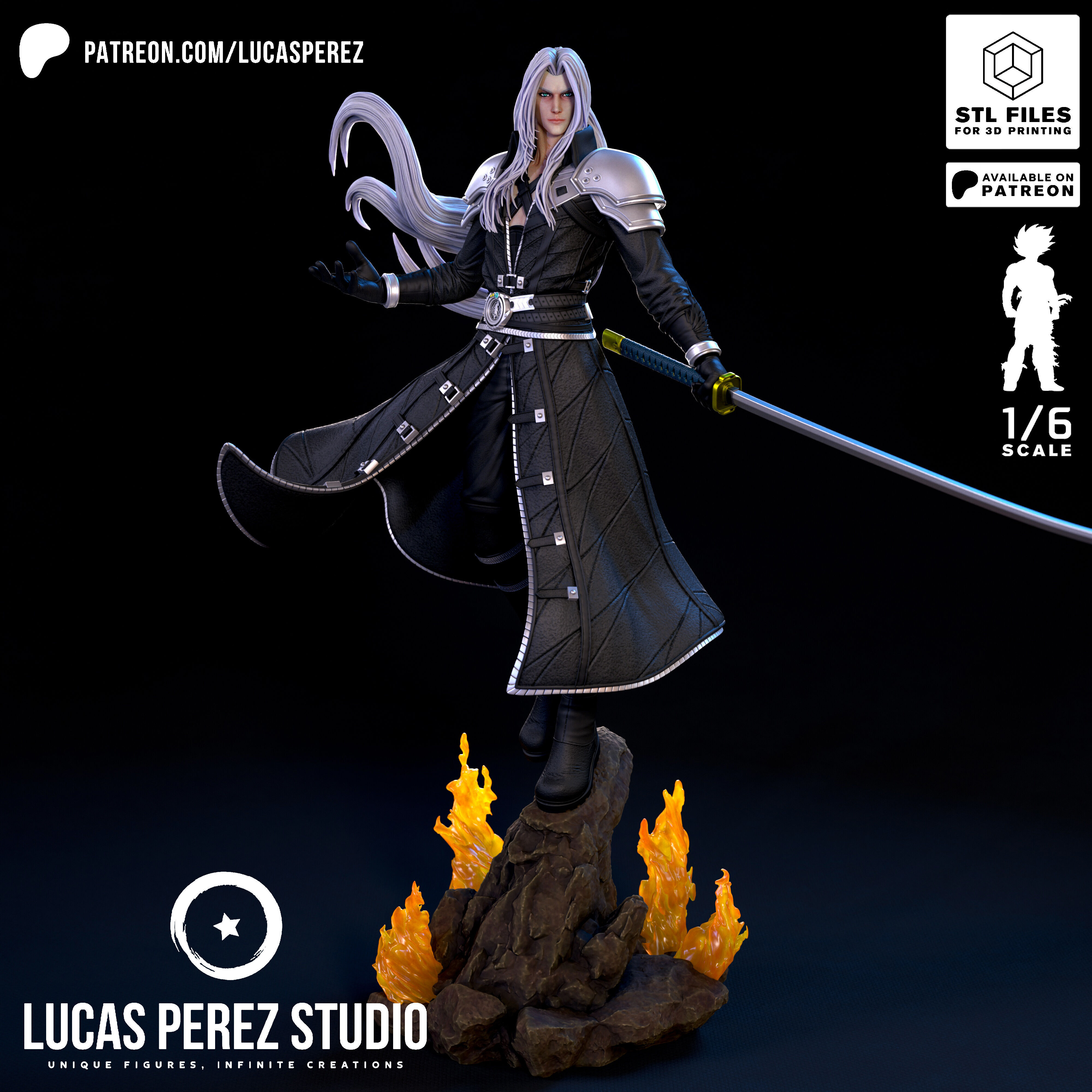 SEPHIROTH 3D print model_15