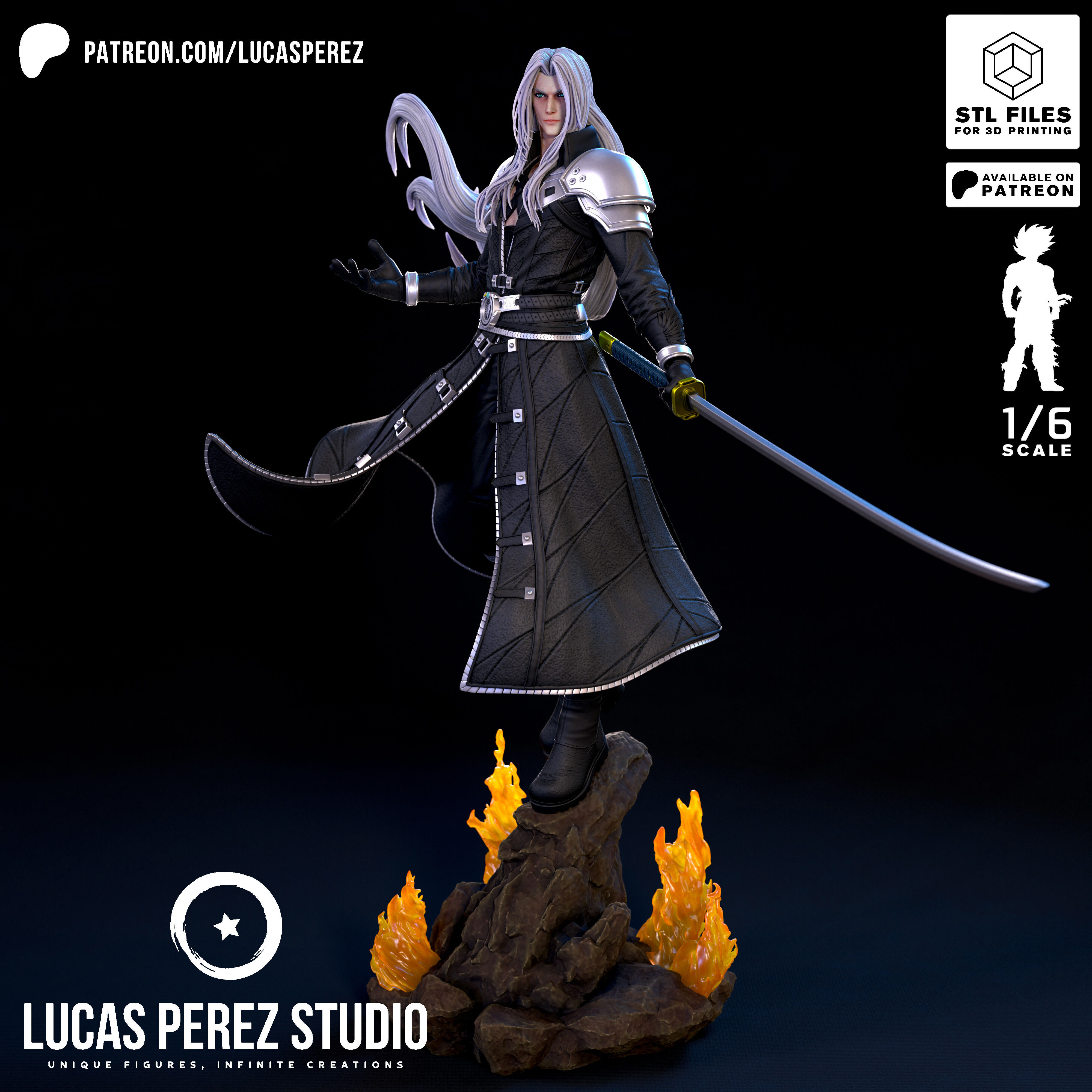 SEPHIROTH 3D print model_24