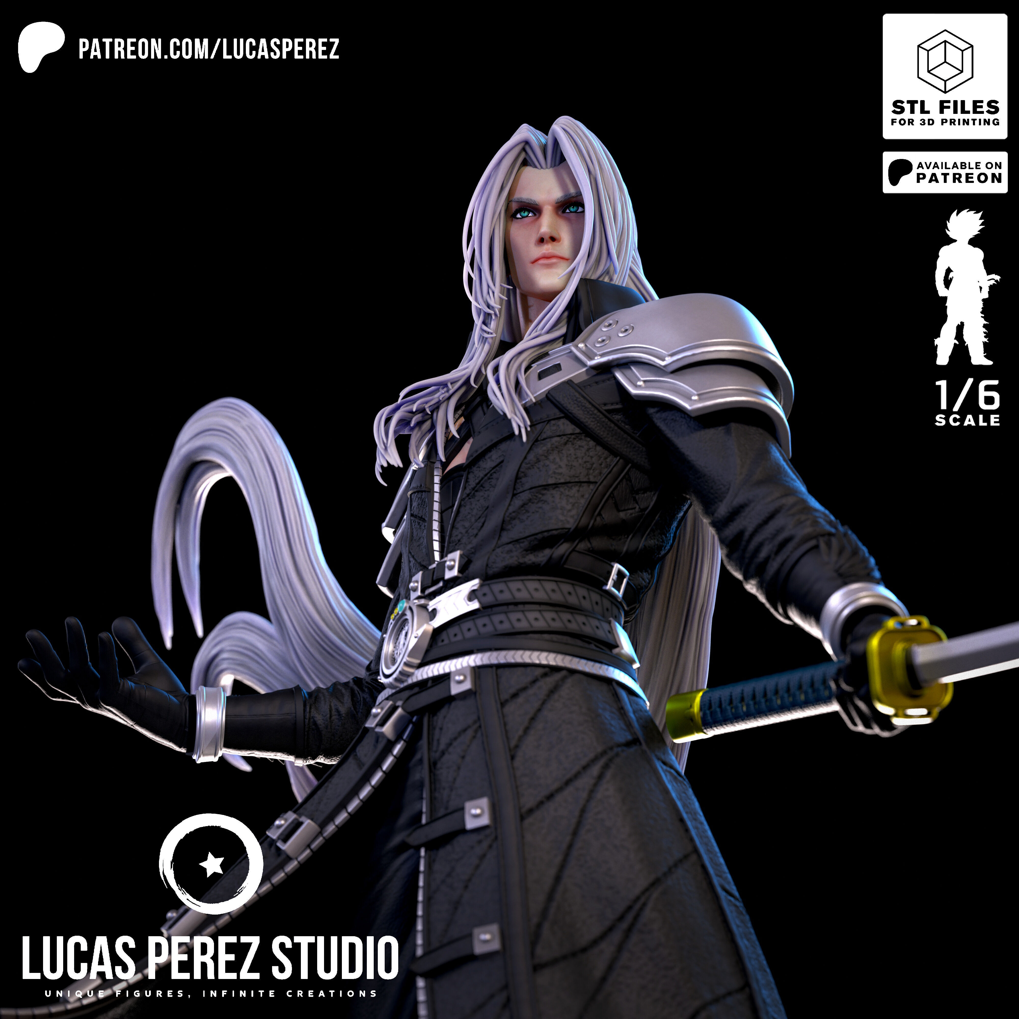 SEPHIROTH 3D print model_10