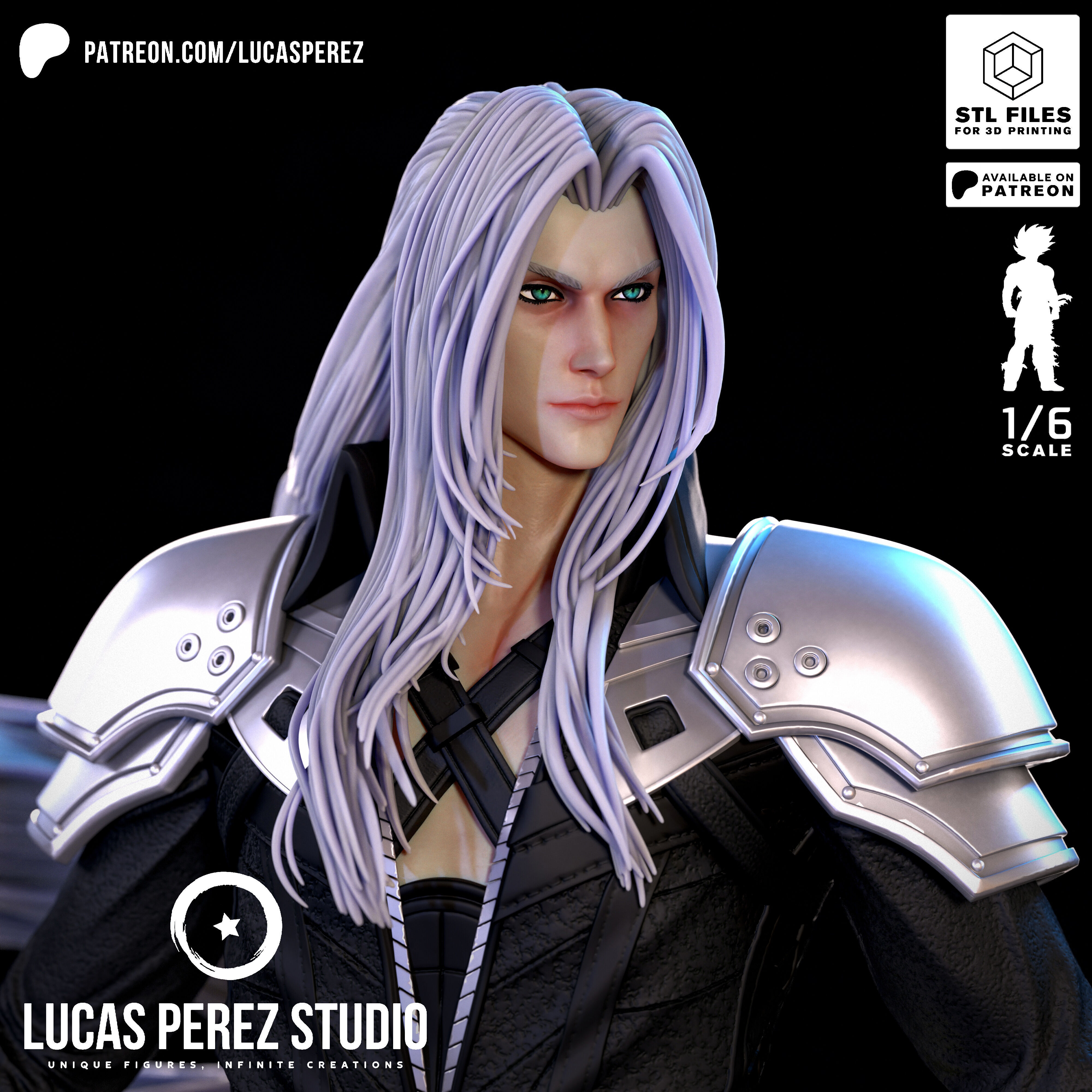 SEPHIROTH 3D print model_14