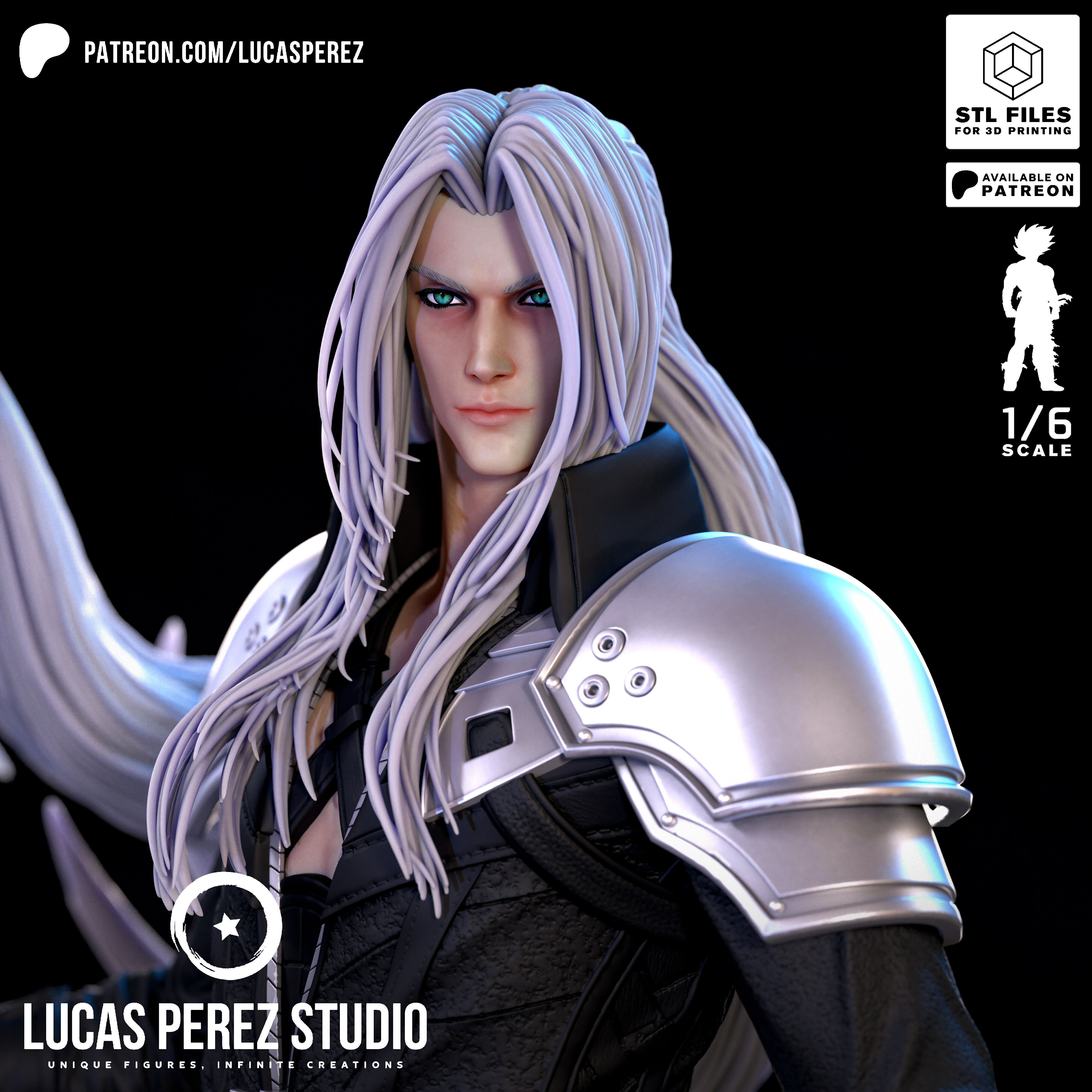 SEPHIROTH 3D print model_12