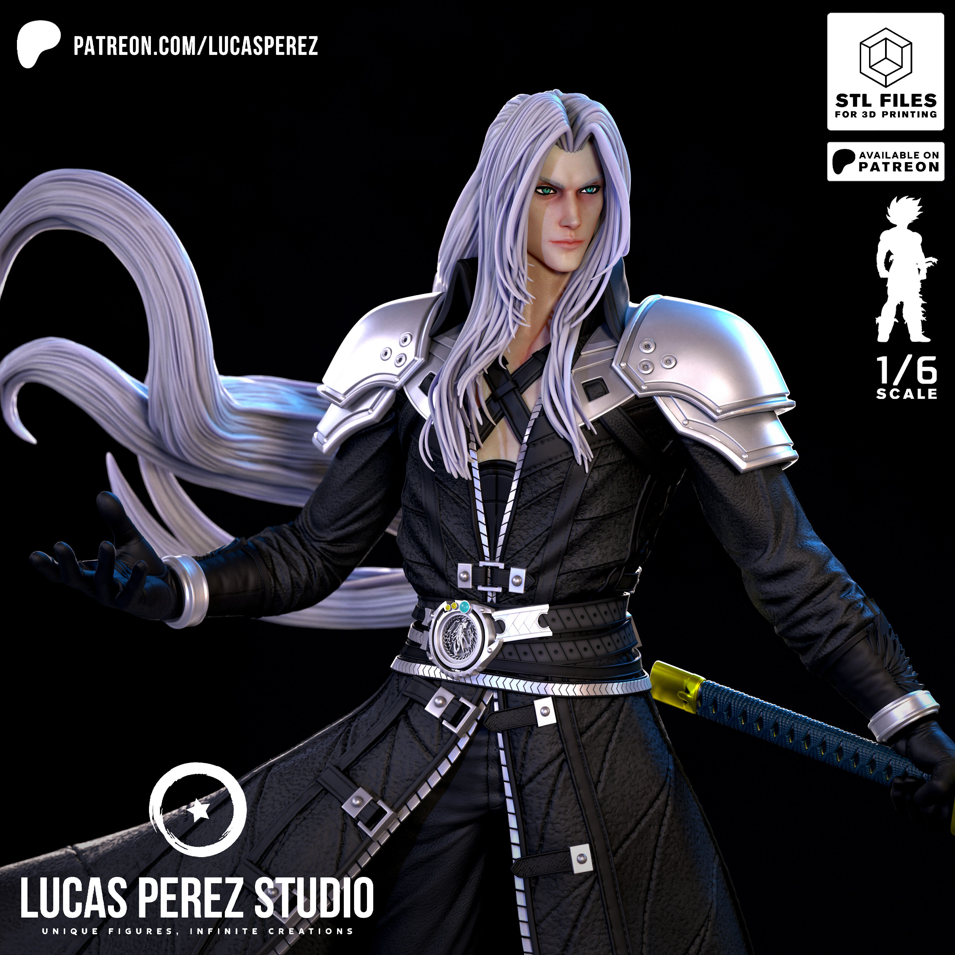 SEPHIROTH 3D print model_1