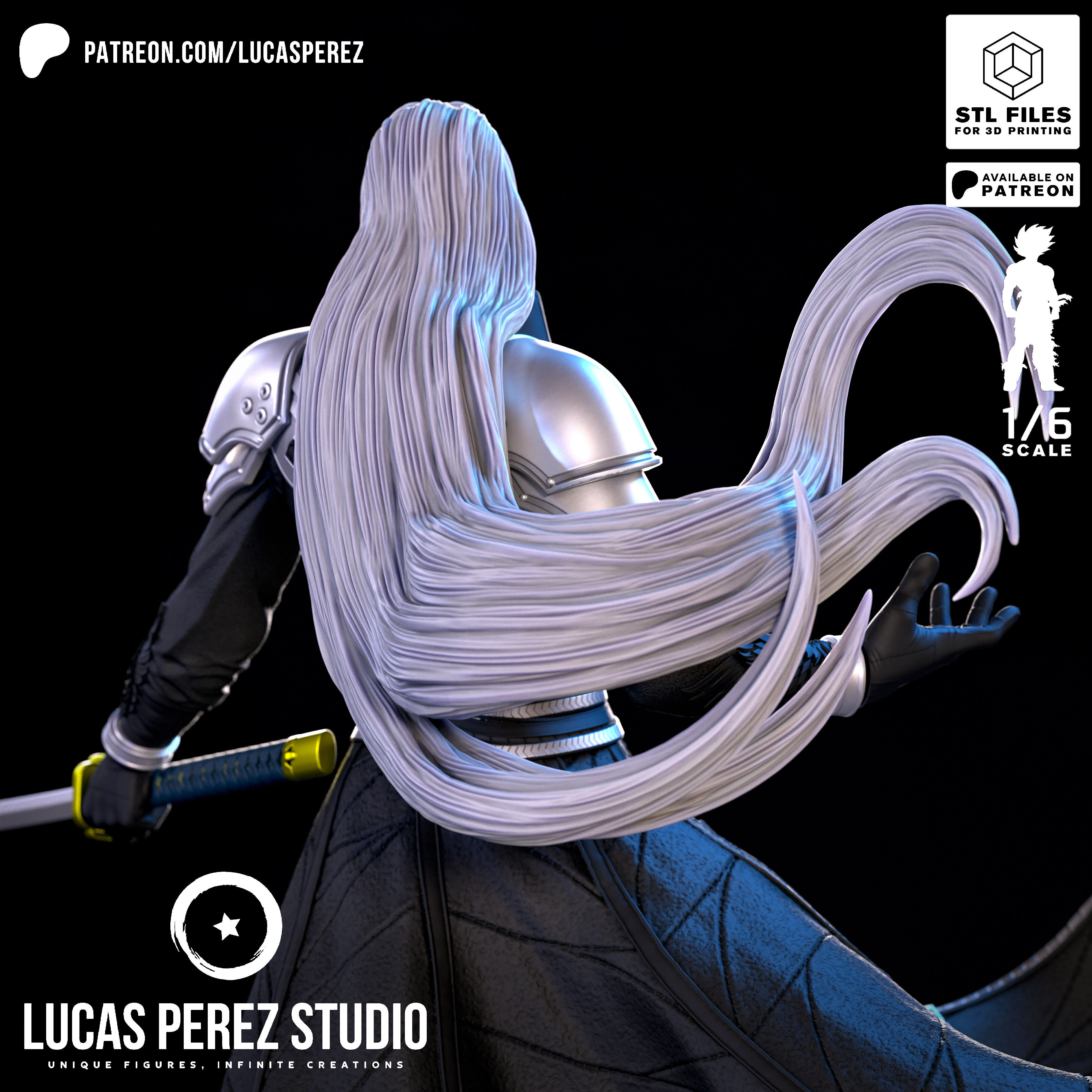 SEPHIROTH 3D print model_5