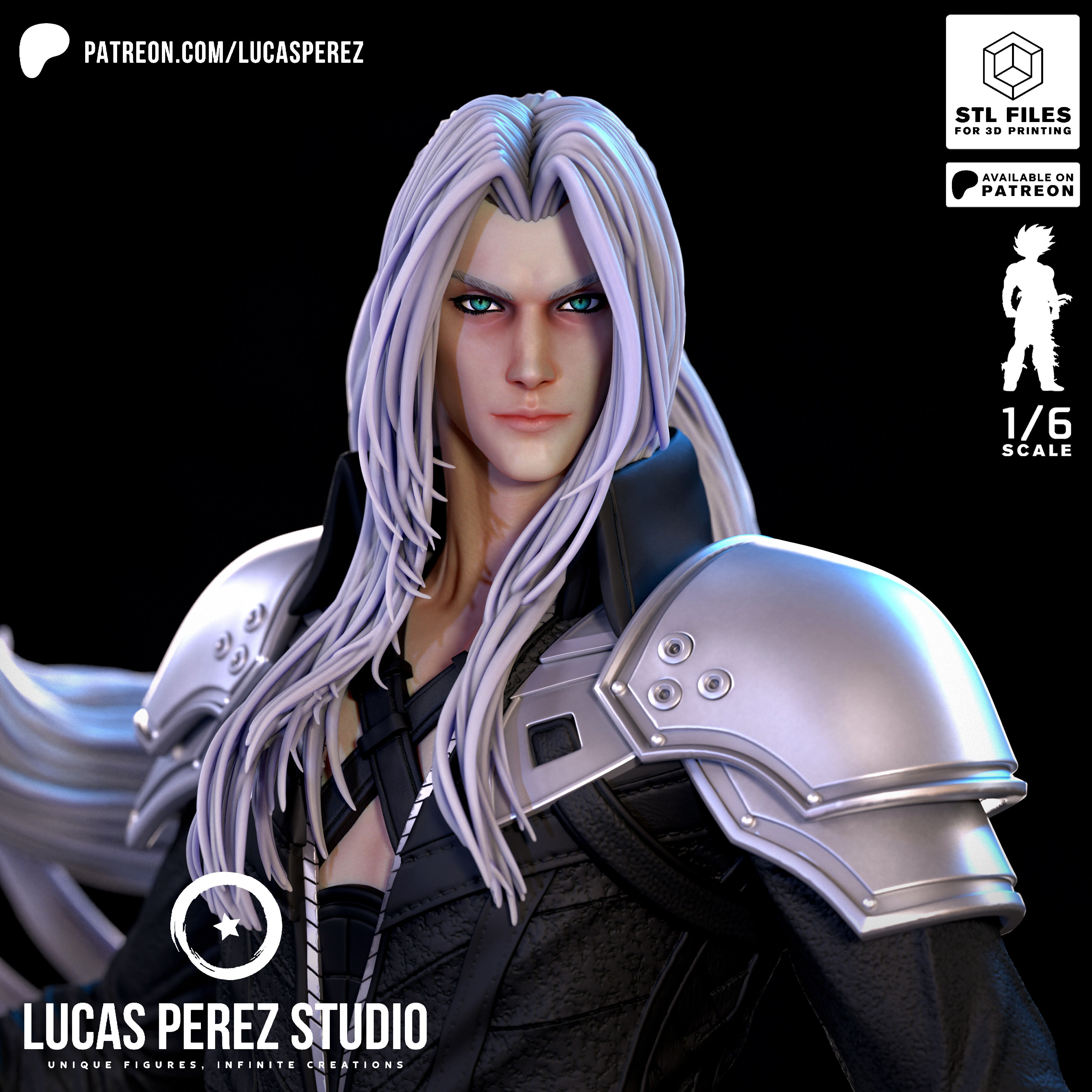 SEPHIROTH 3D print model_13