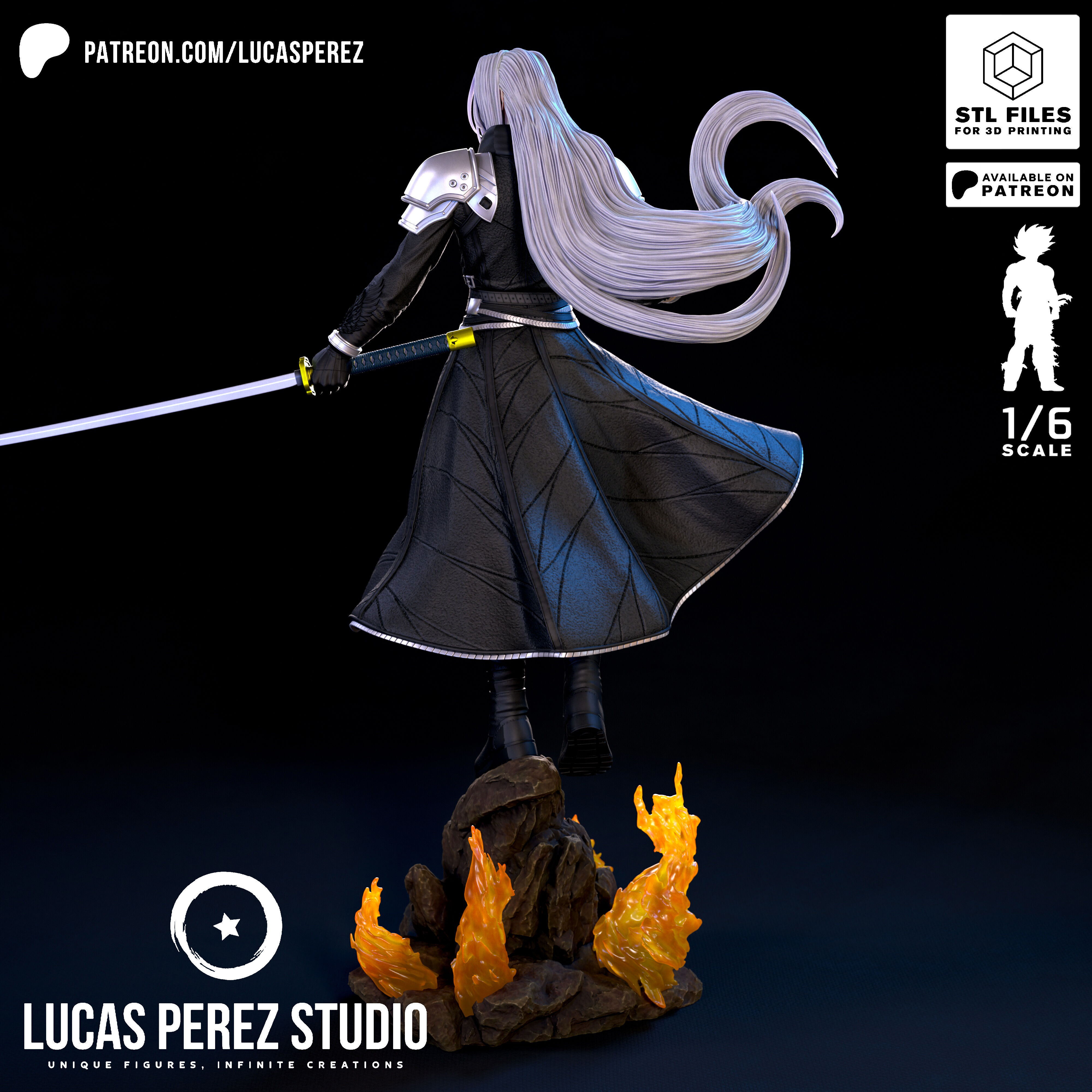 SEPHIROTH 3D print model_21