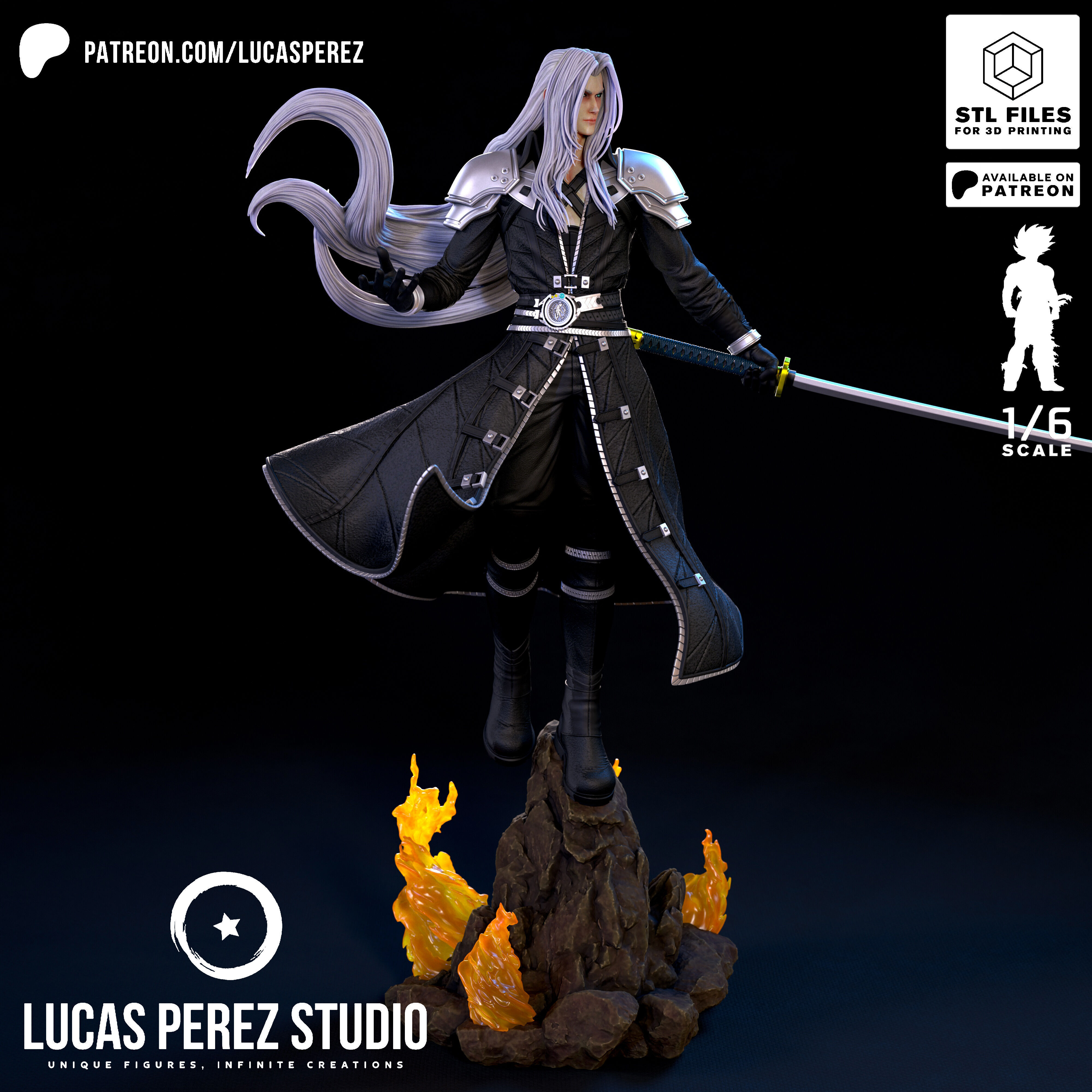 SEPHIROTH 3D print model_17