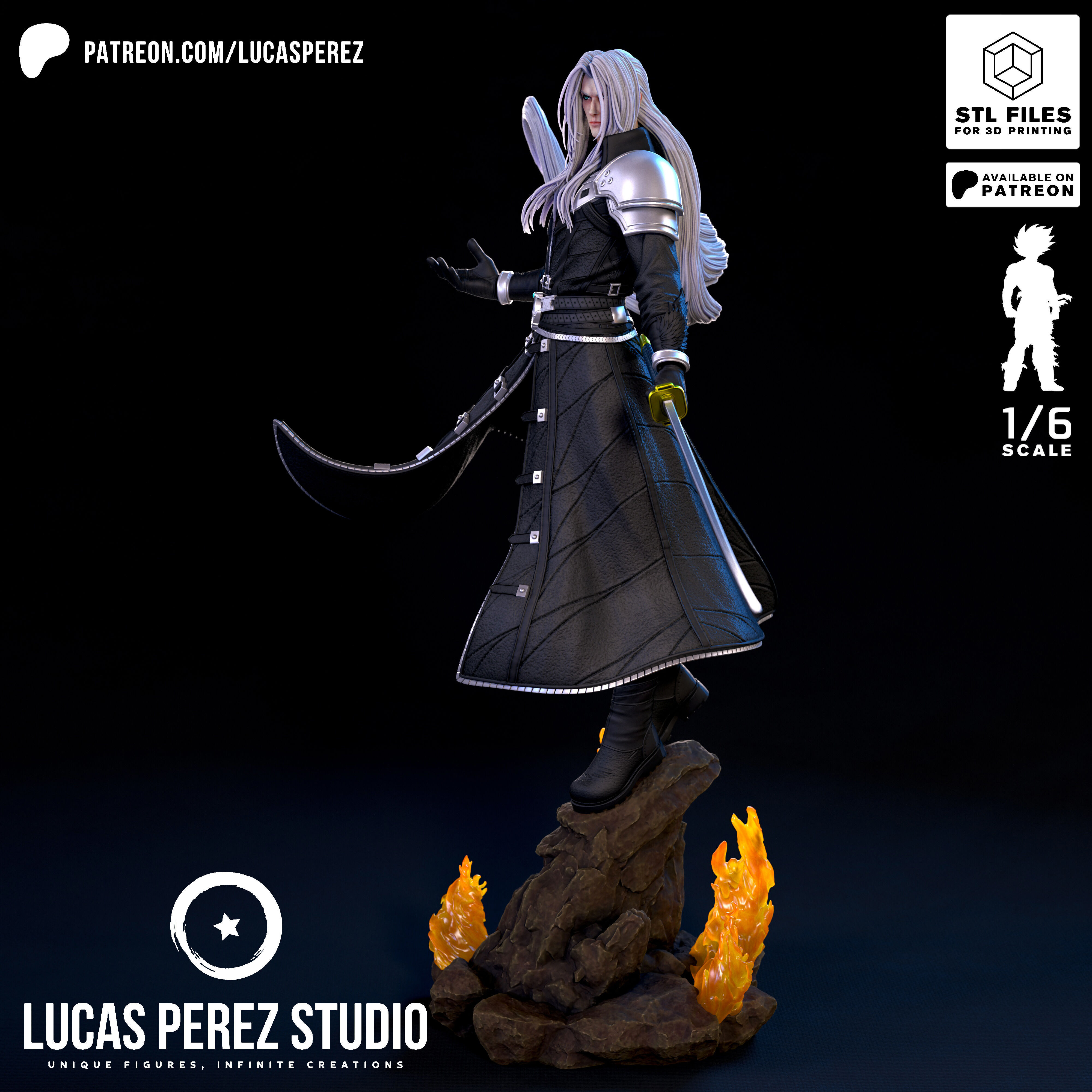 SEPHIROTH 3D print model_23