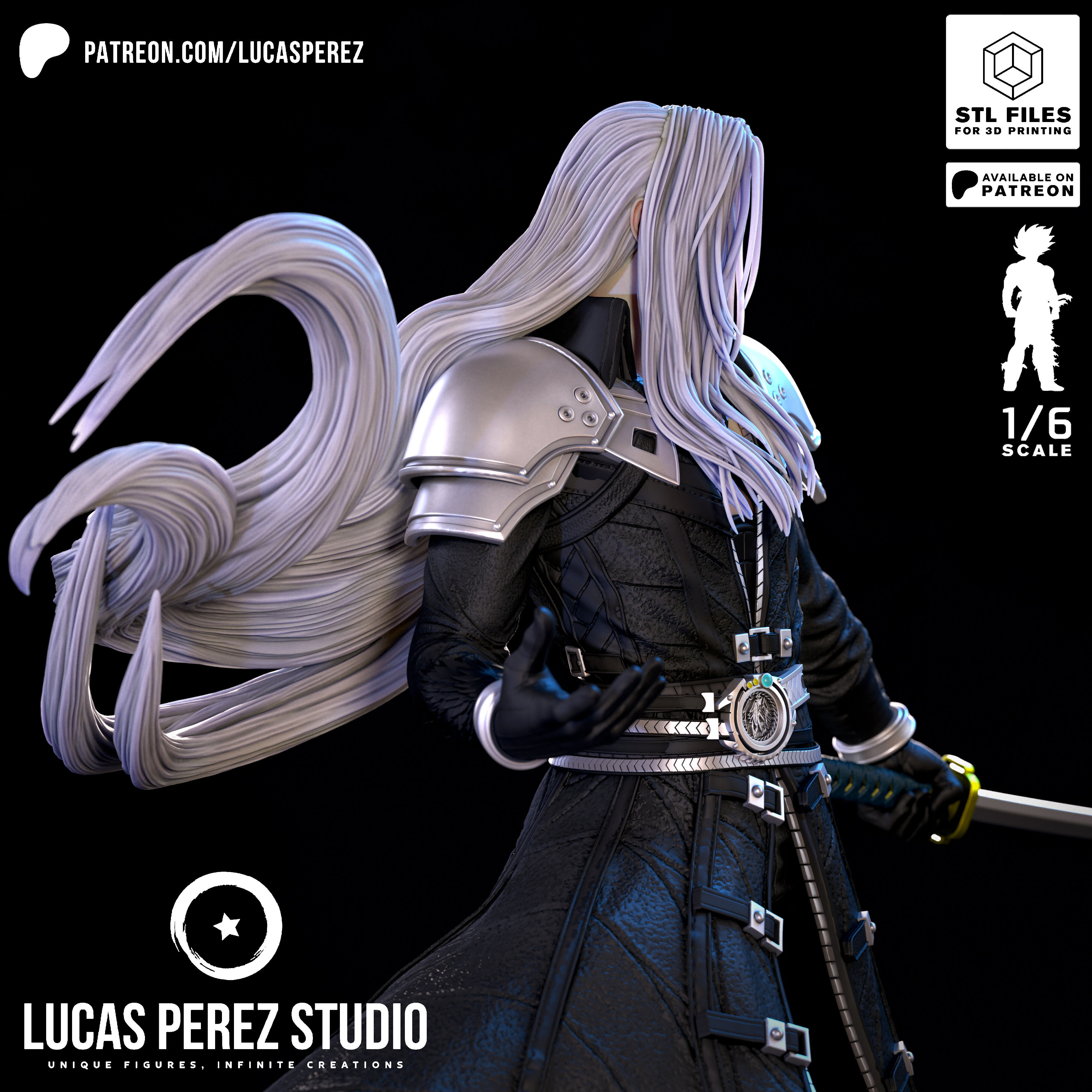 SEPHIROTH 3D print model_3