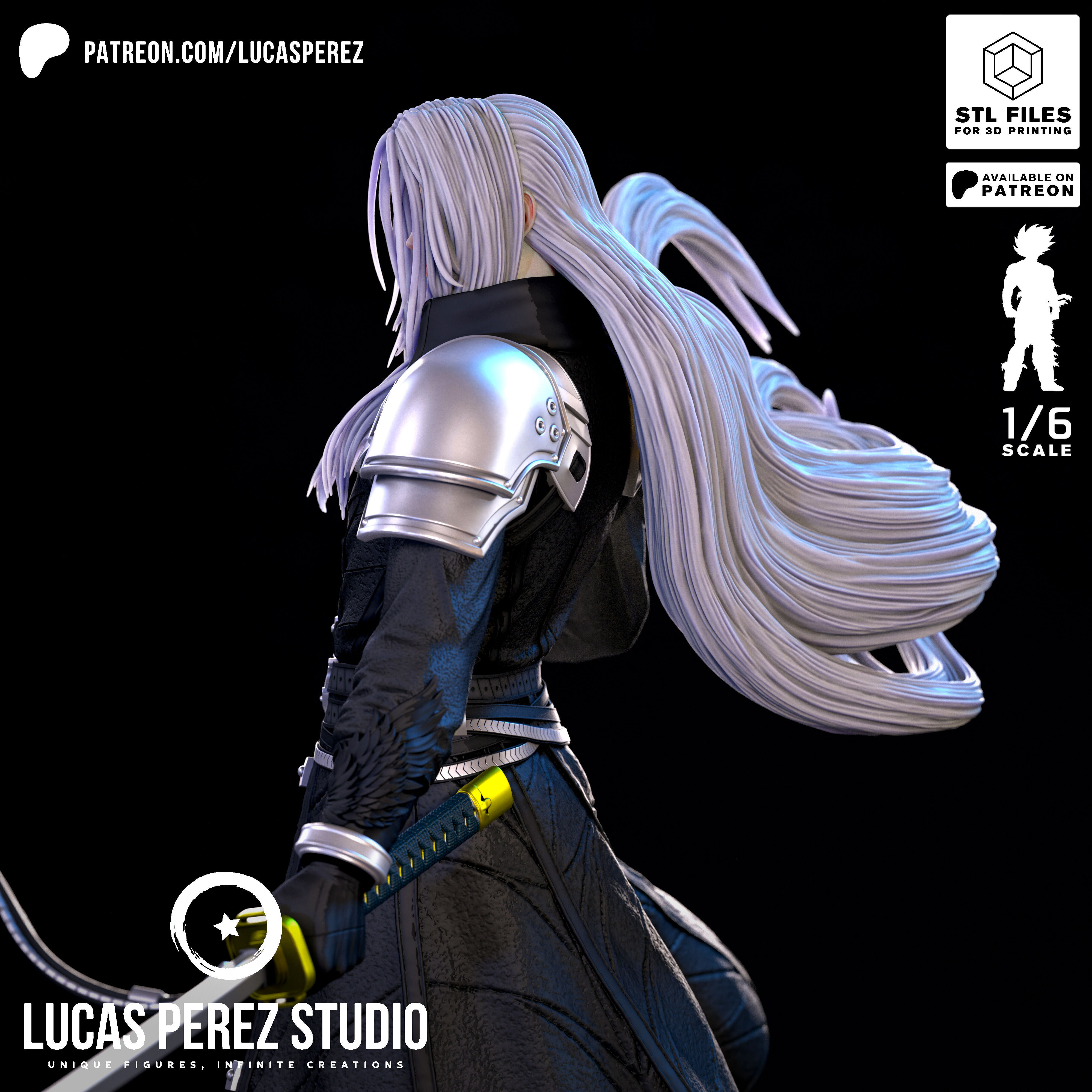 SEPHIROTH 3D print model_7
