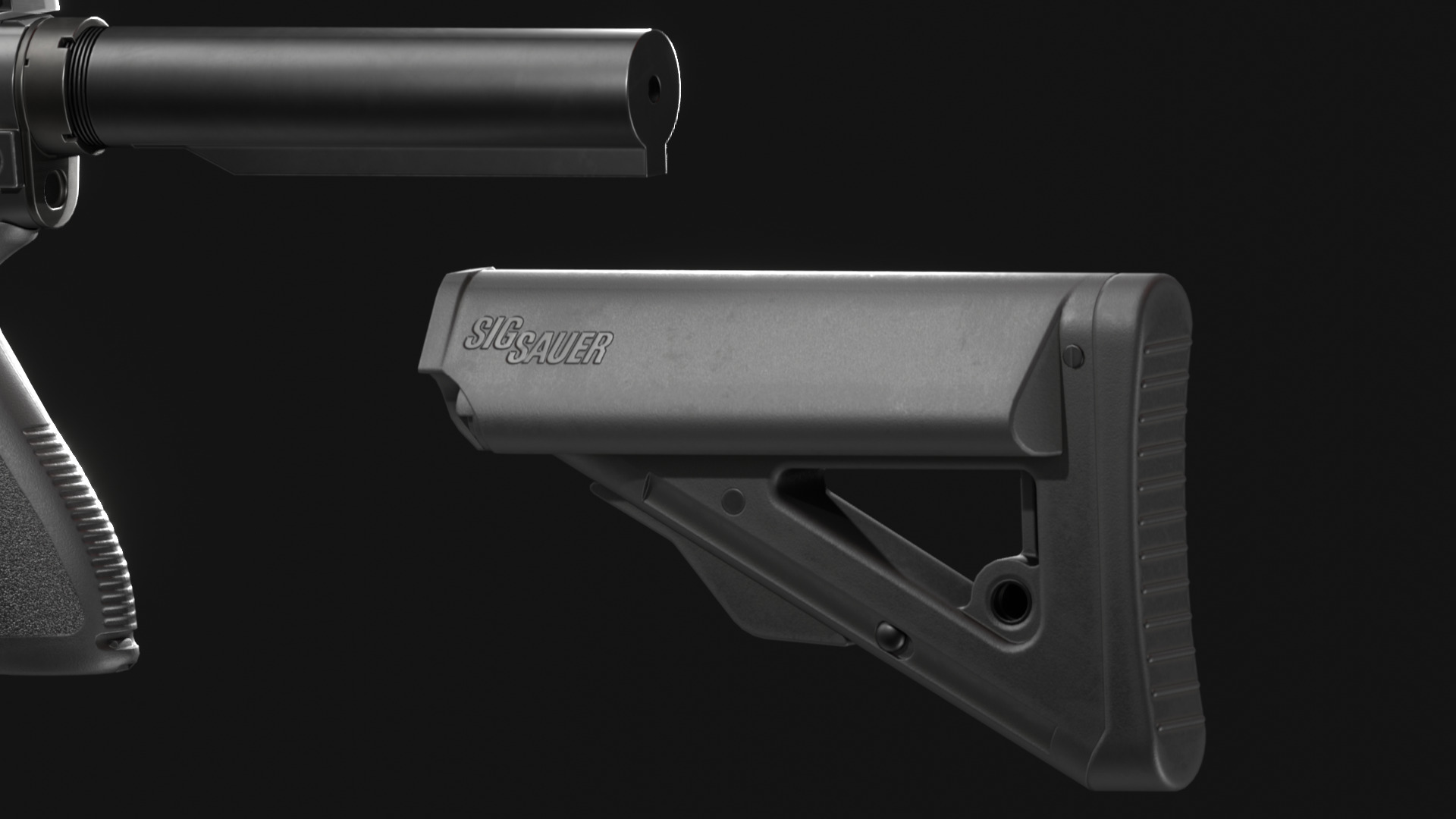 SIG Sauer SIG516 Assault Rifle - Game Asset Low-poly 3D model_13