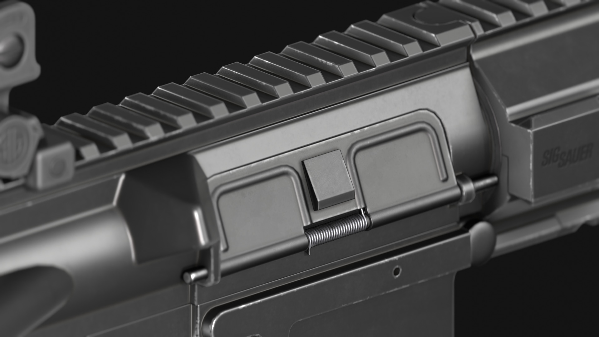 SIG Sauer SIG516 Assault Rifle - Game Asset Low-poly 3D model_14