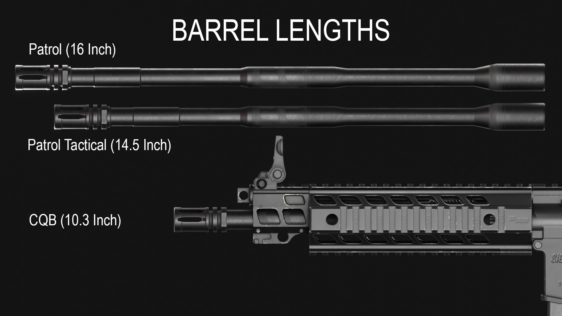 SIG Sauer SIG516 Assault Rifle - Game Asset Low-poly 3D model_6